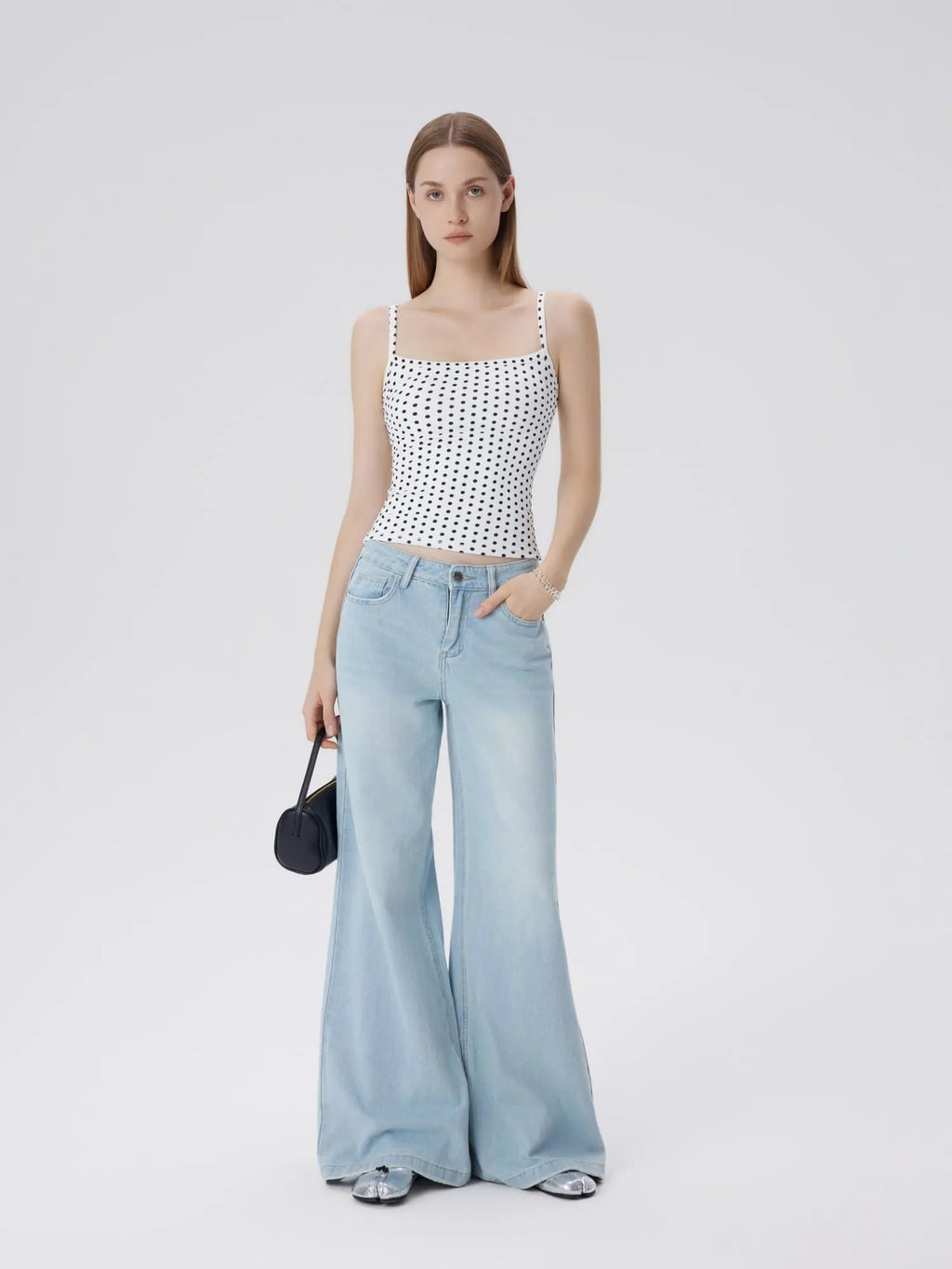 Double Line Square Tank Tops