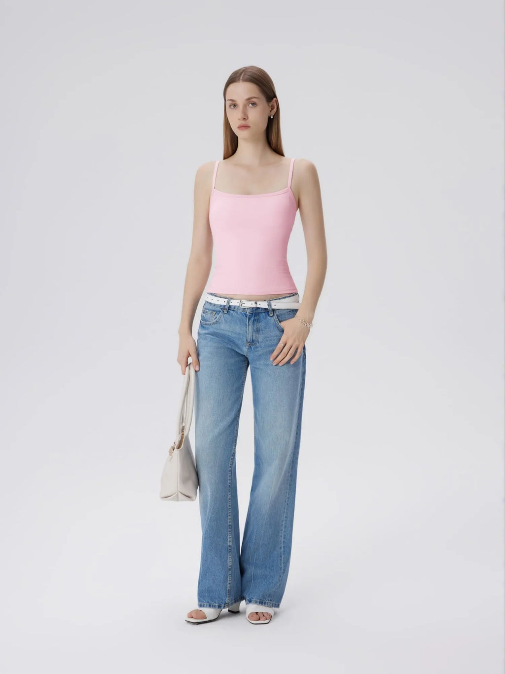 Double Line Square Tank Tops