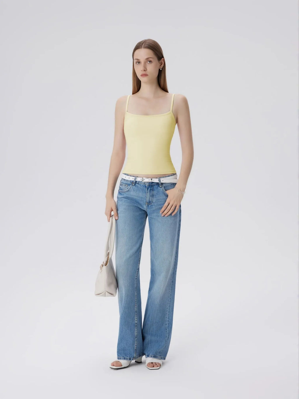 Double Line Square Tank Tops