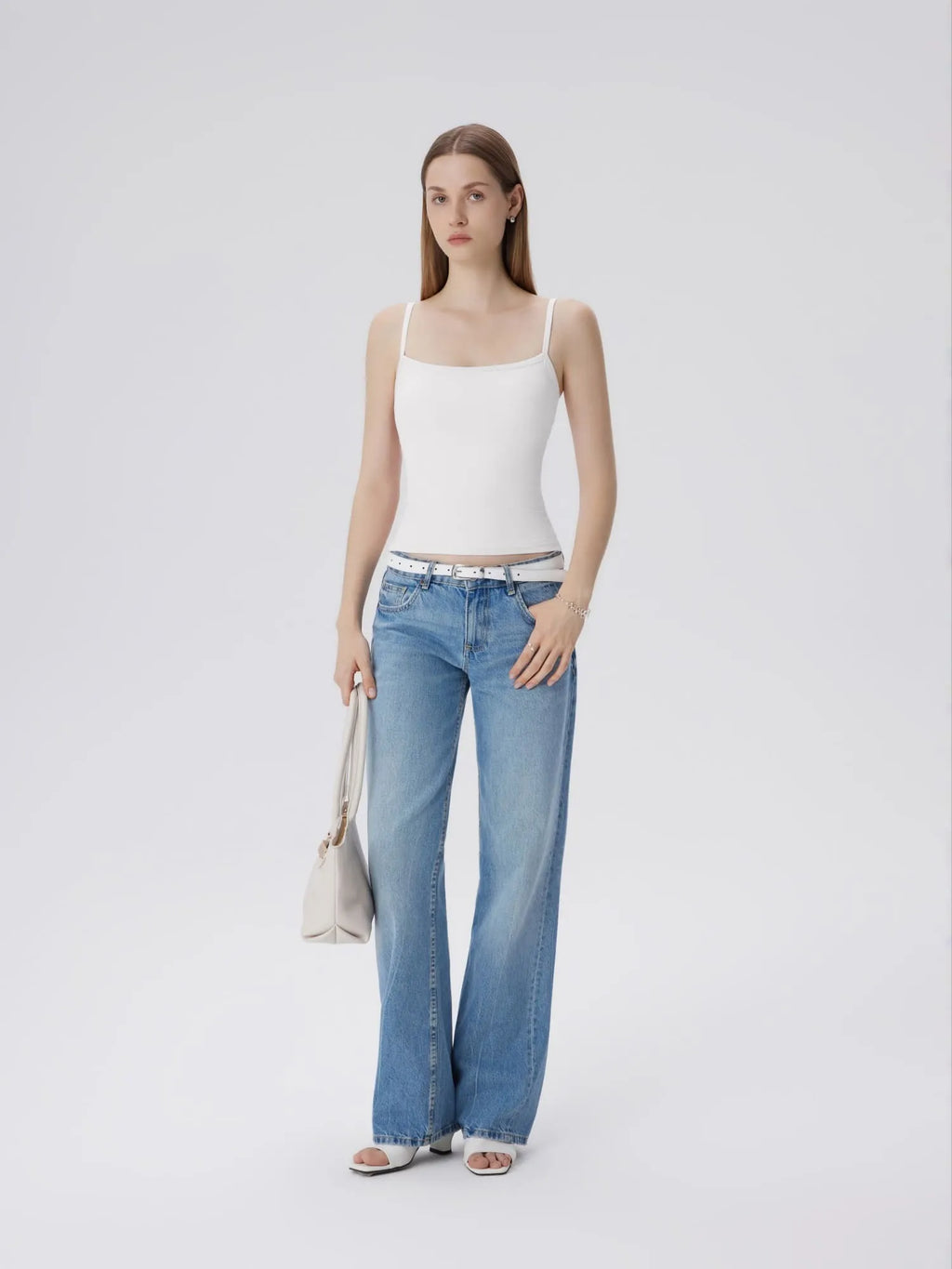 Double Line Square Tank Tops