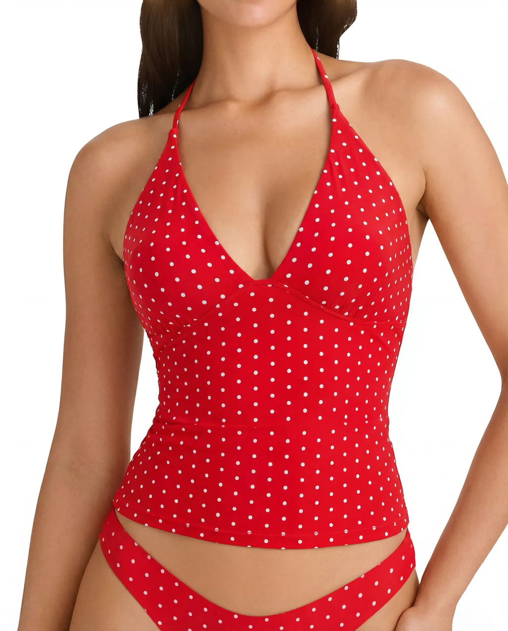Halter V neck Tank Top