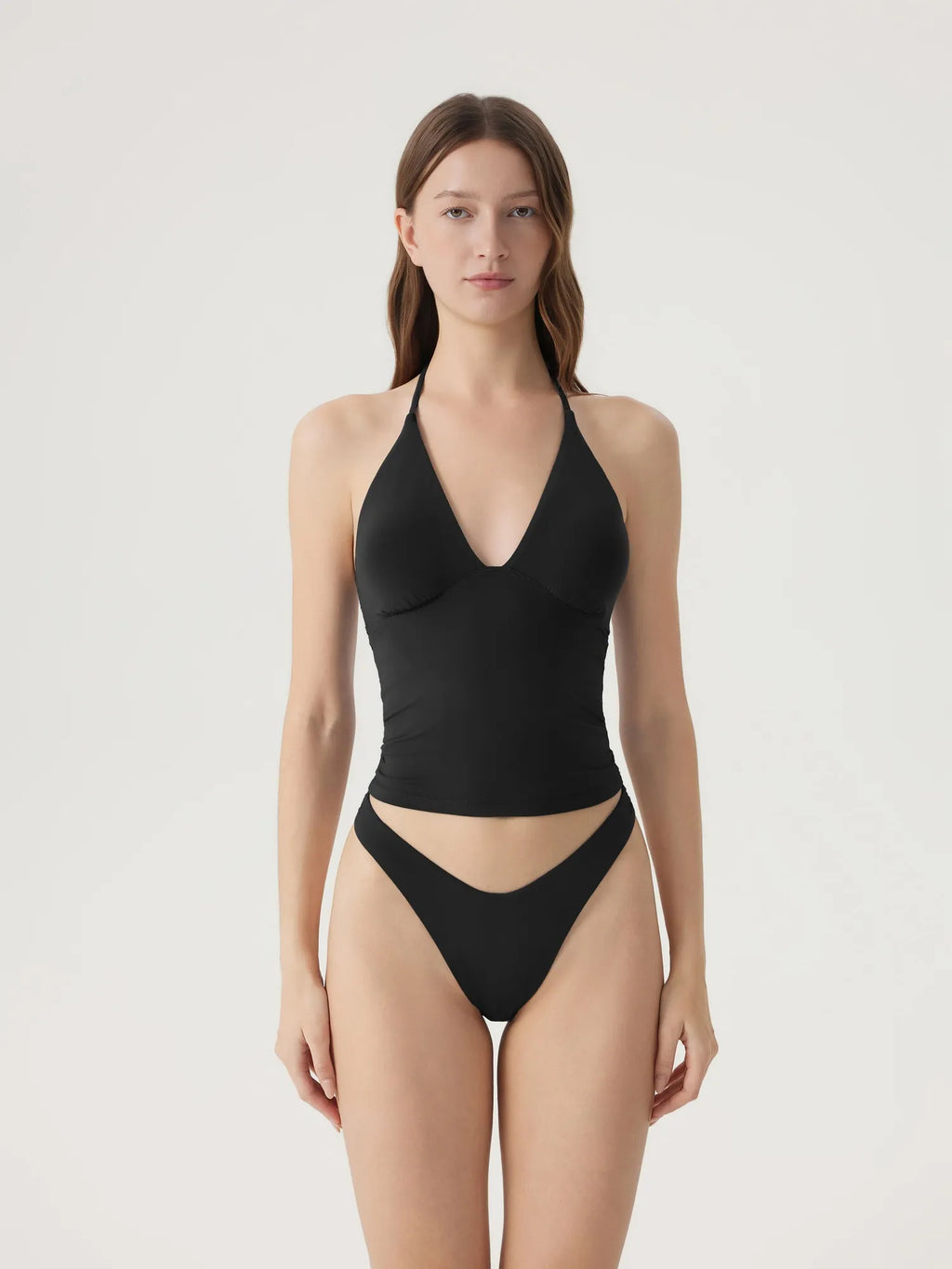 Halter V neck Tank Top