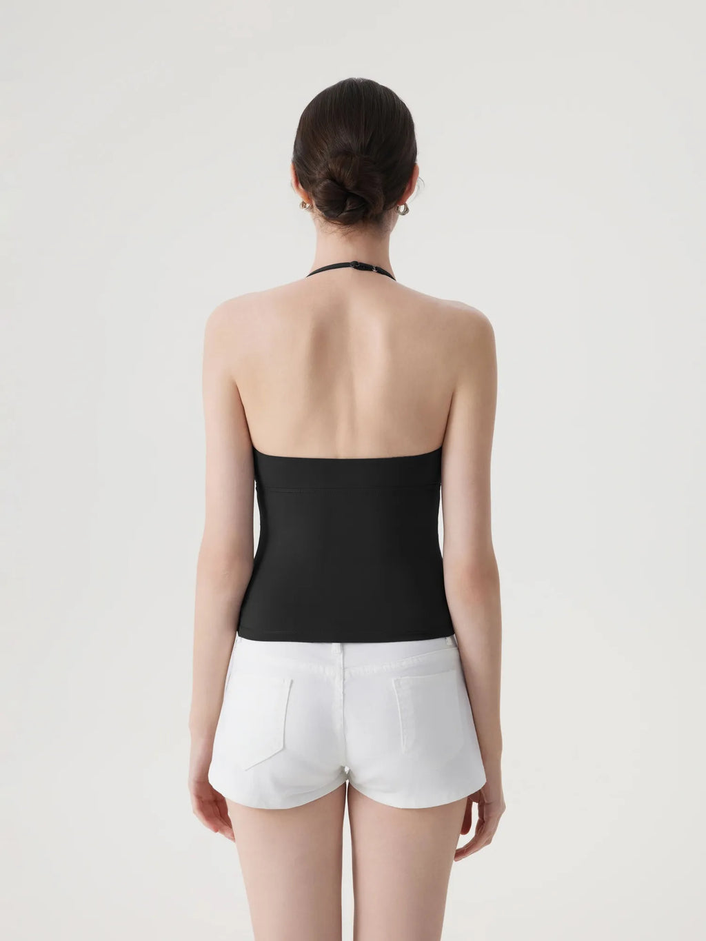 Halter V neck Tank Top