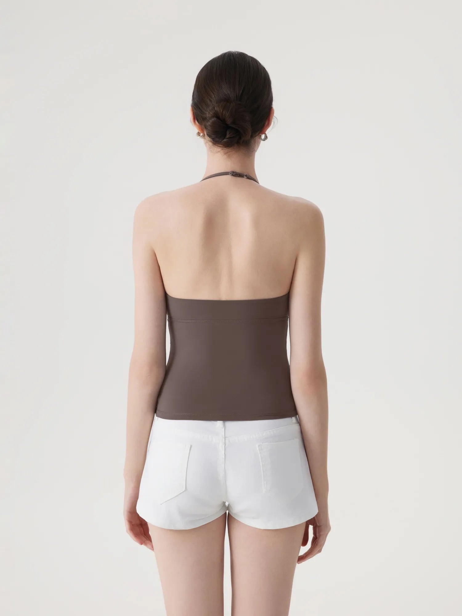 Halter V neck Tank Top