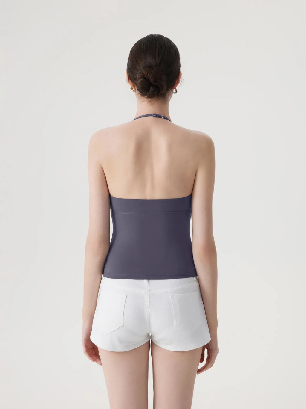 Halter V neck Tank Top