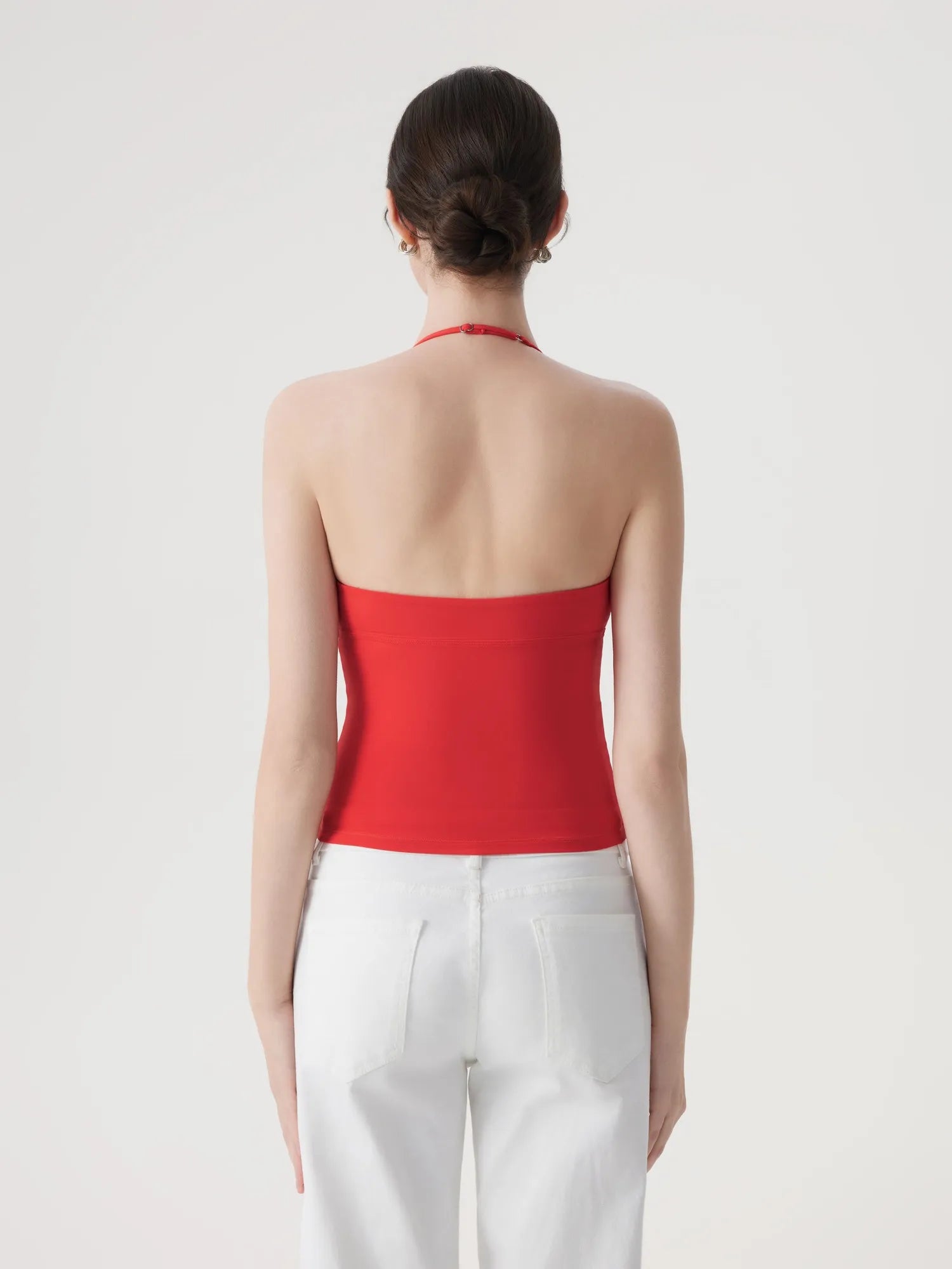 Halter V neck Tank Top
