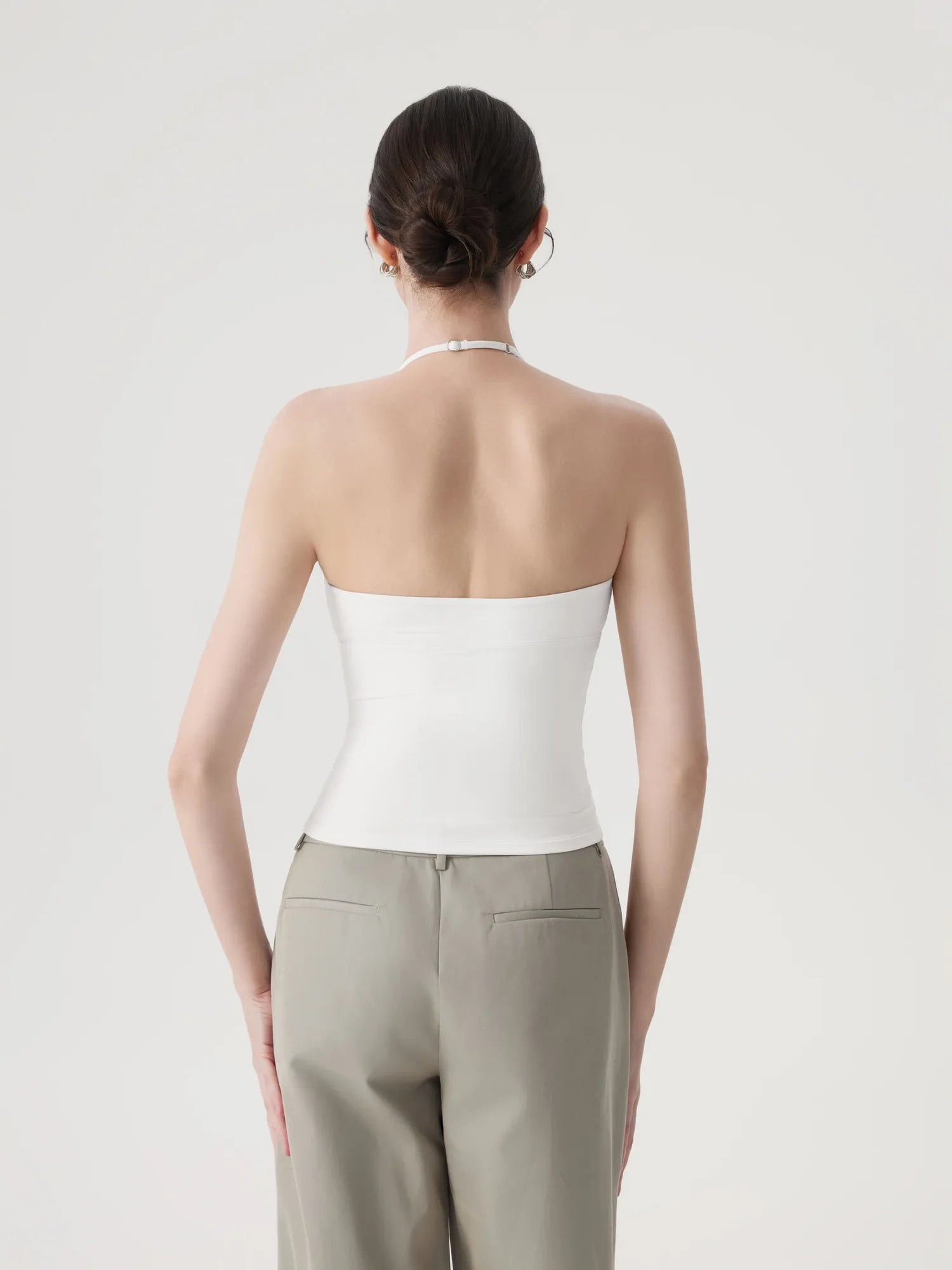 Halter V neck Tank Top
