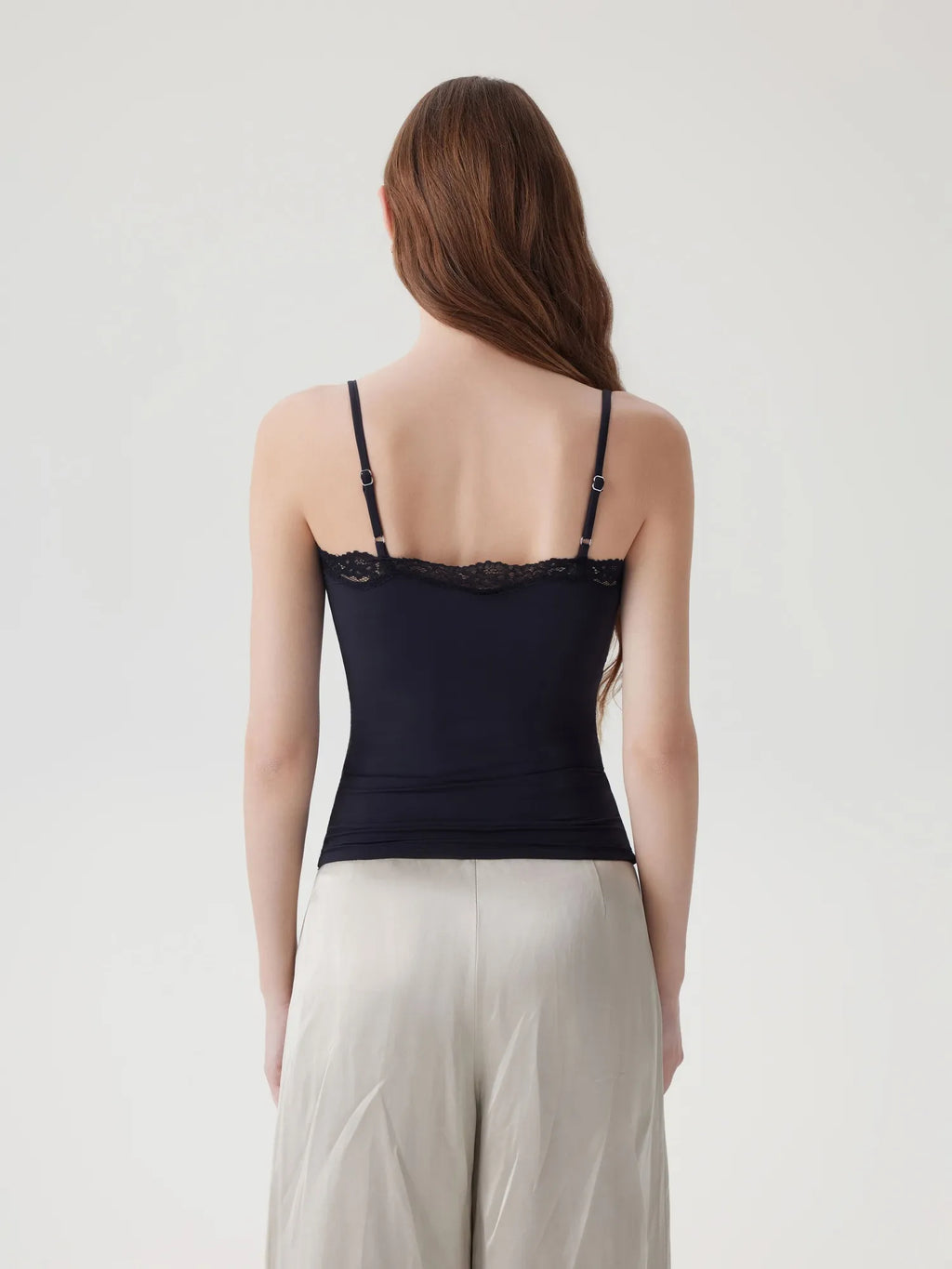 Double Lined Lace Cami Tank Top