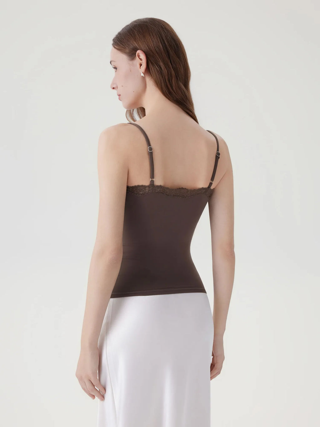 Double Lined Lace Cami Tank Top