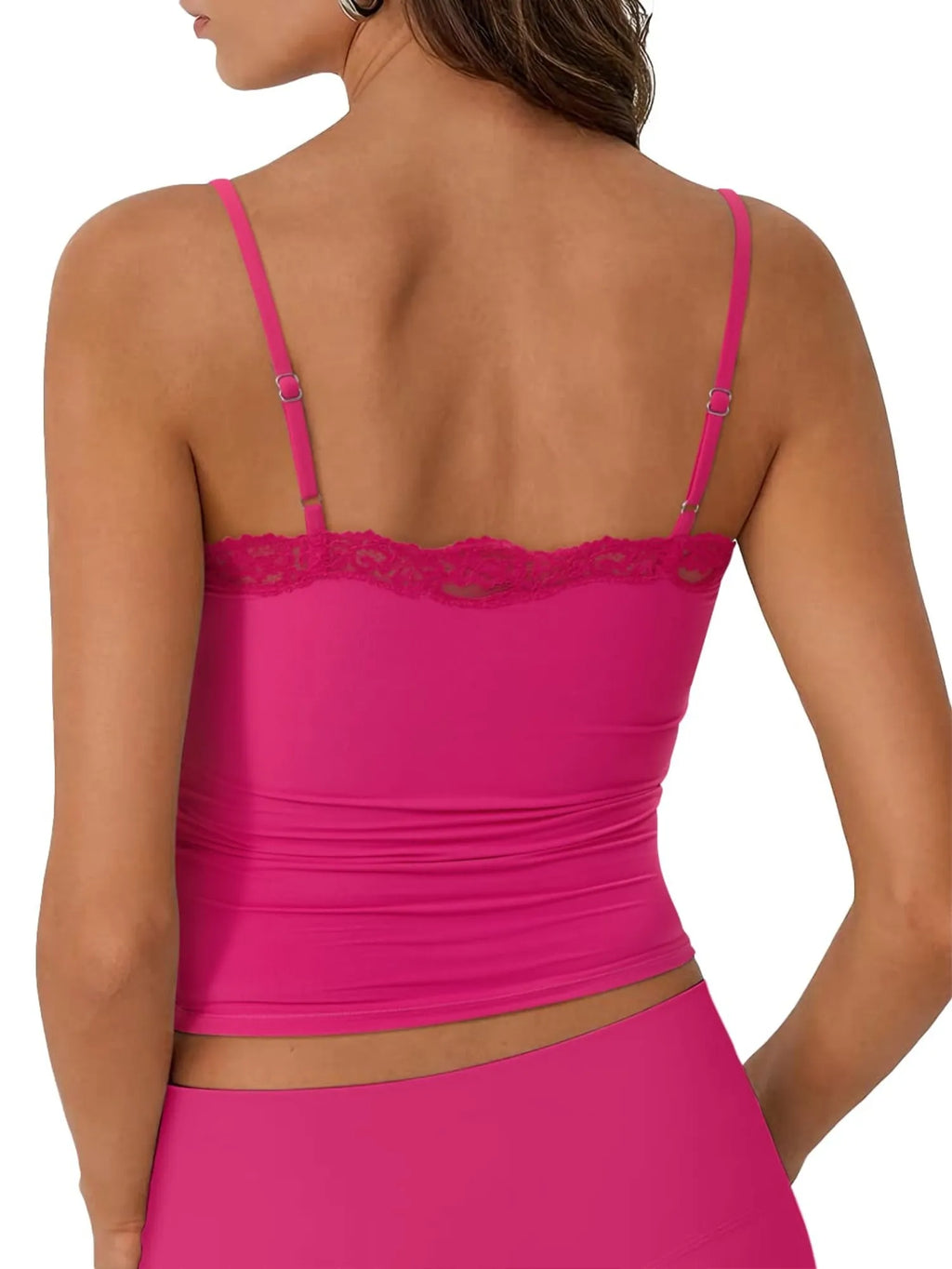 Double Lined Lace Cami Tank Top