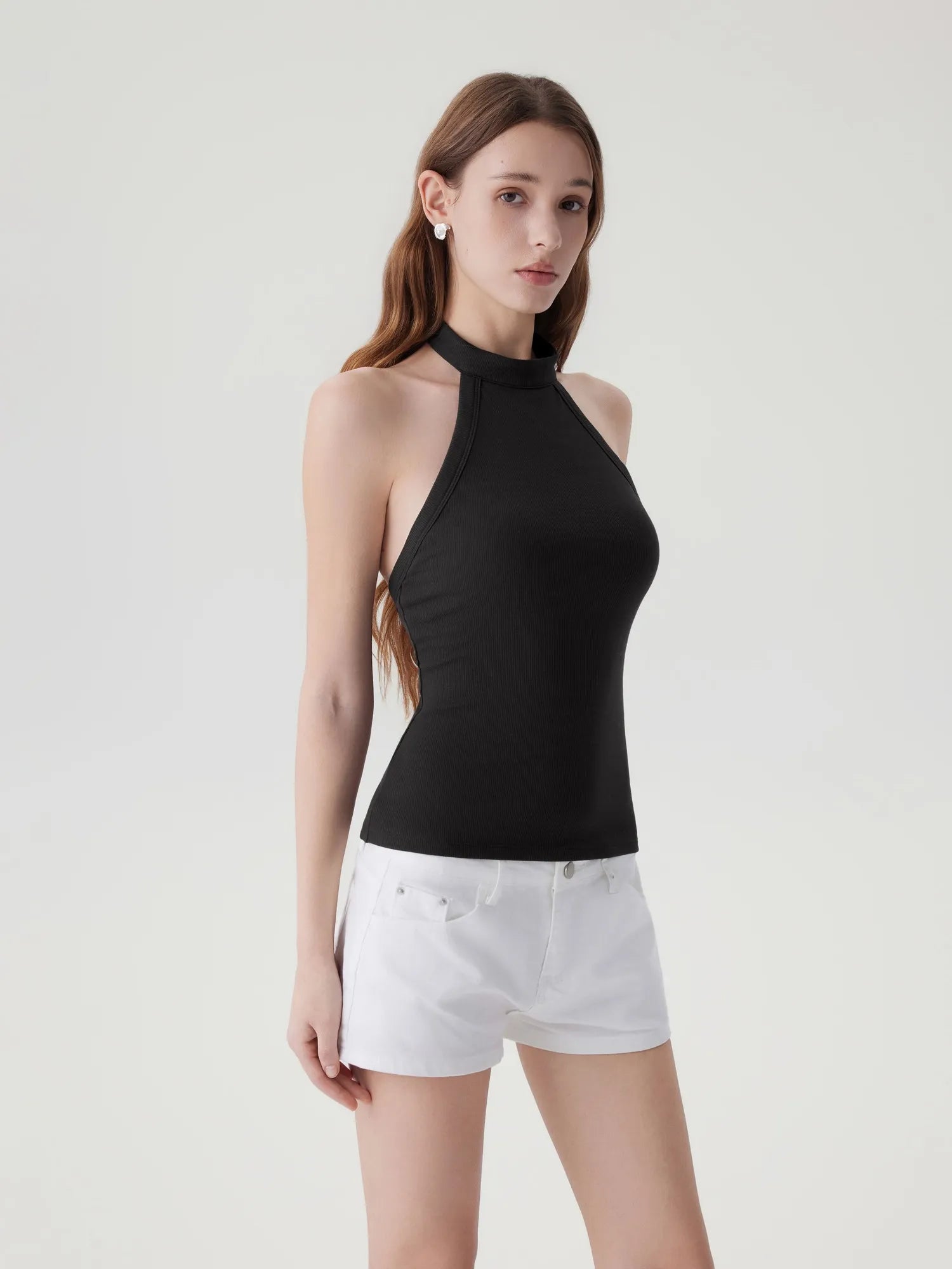 Halter Backless High Neck Tank Tops