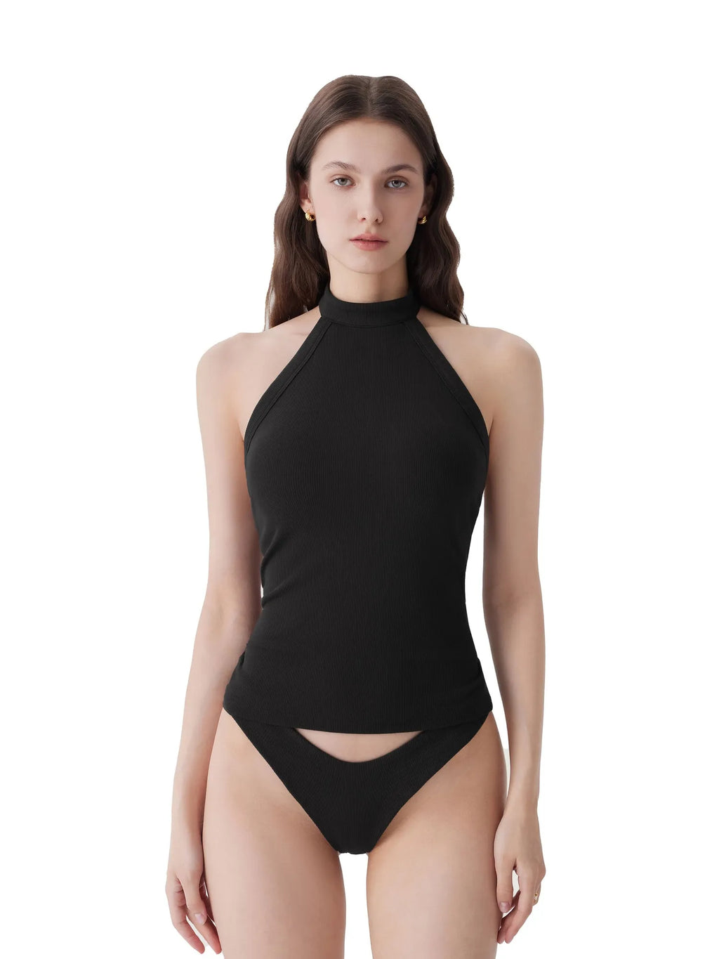 Halter Backless High Neck Tank Tops