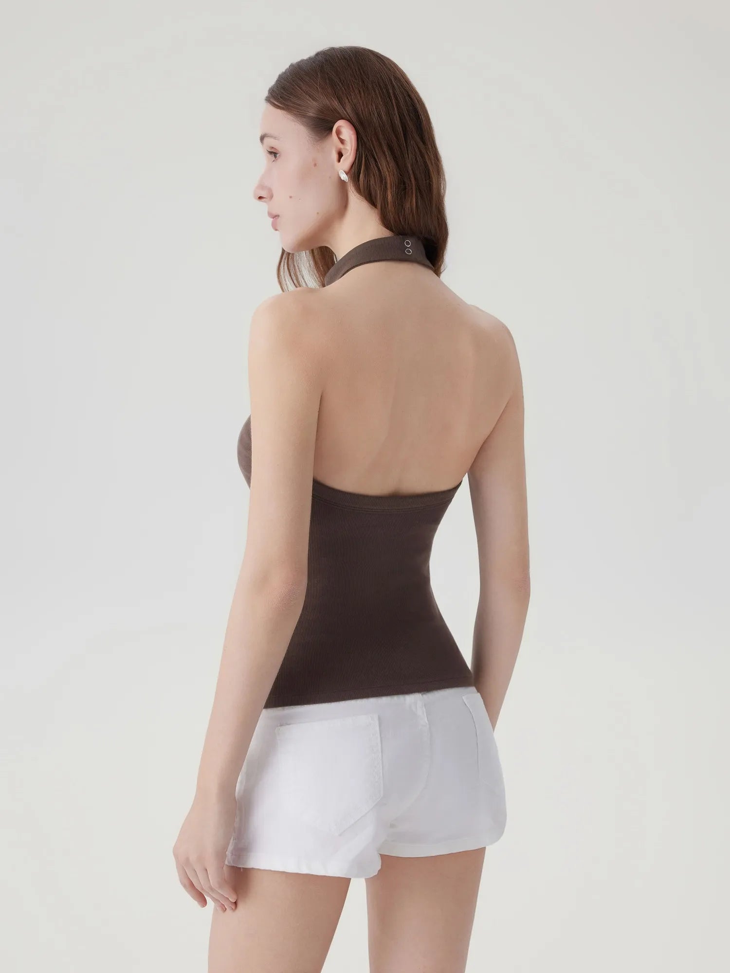 Halter Backless High Neck Tank Tops