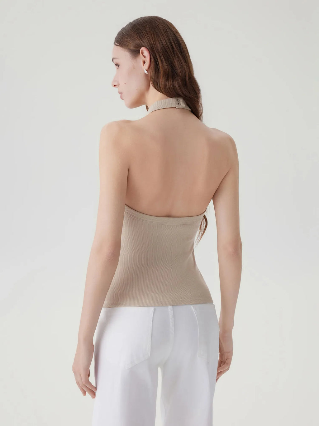 Halter Backless High Neck Tank Tops