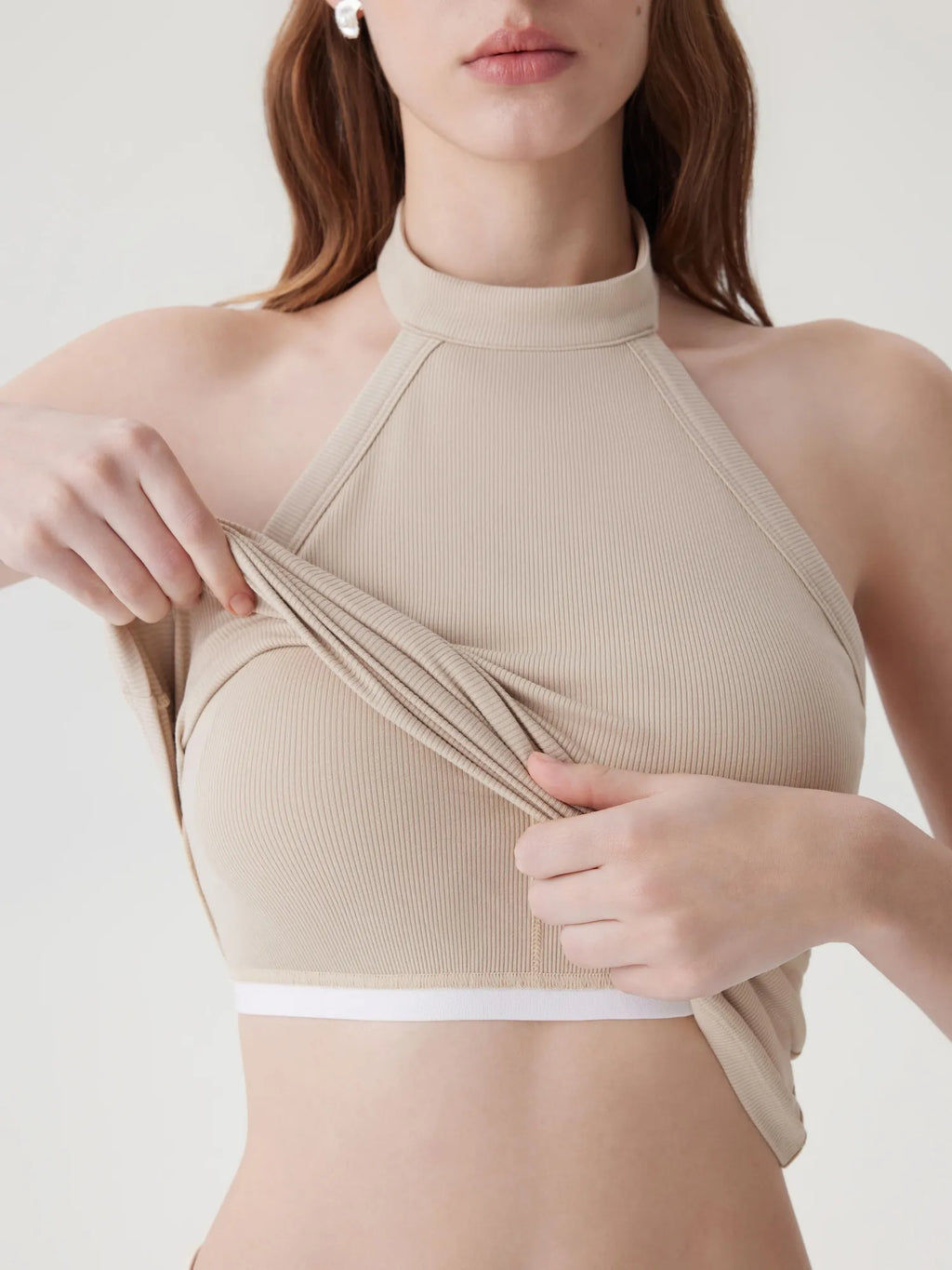 Halter Backless High Neck Tank Tops
