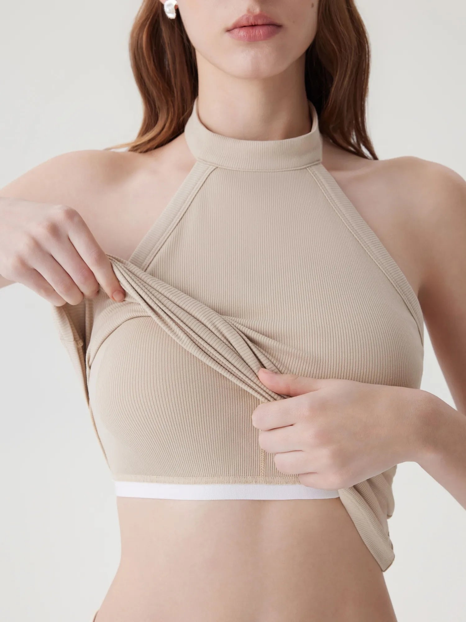 Halter Backless High Neck Tank Tops