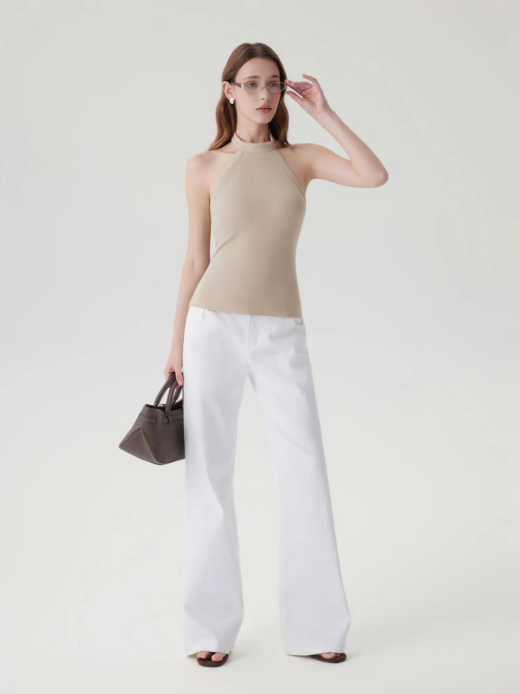 Halter Backless High Neck Tank Tops