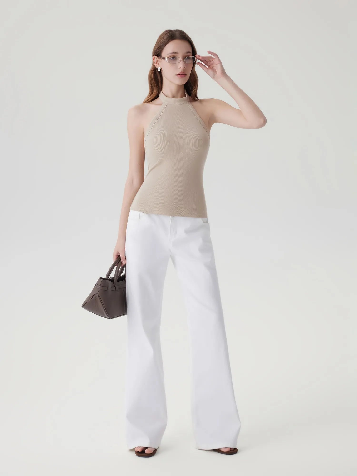 Halter Backless High Neck Tank Tops