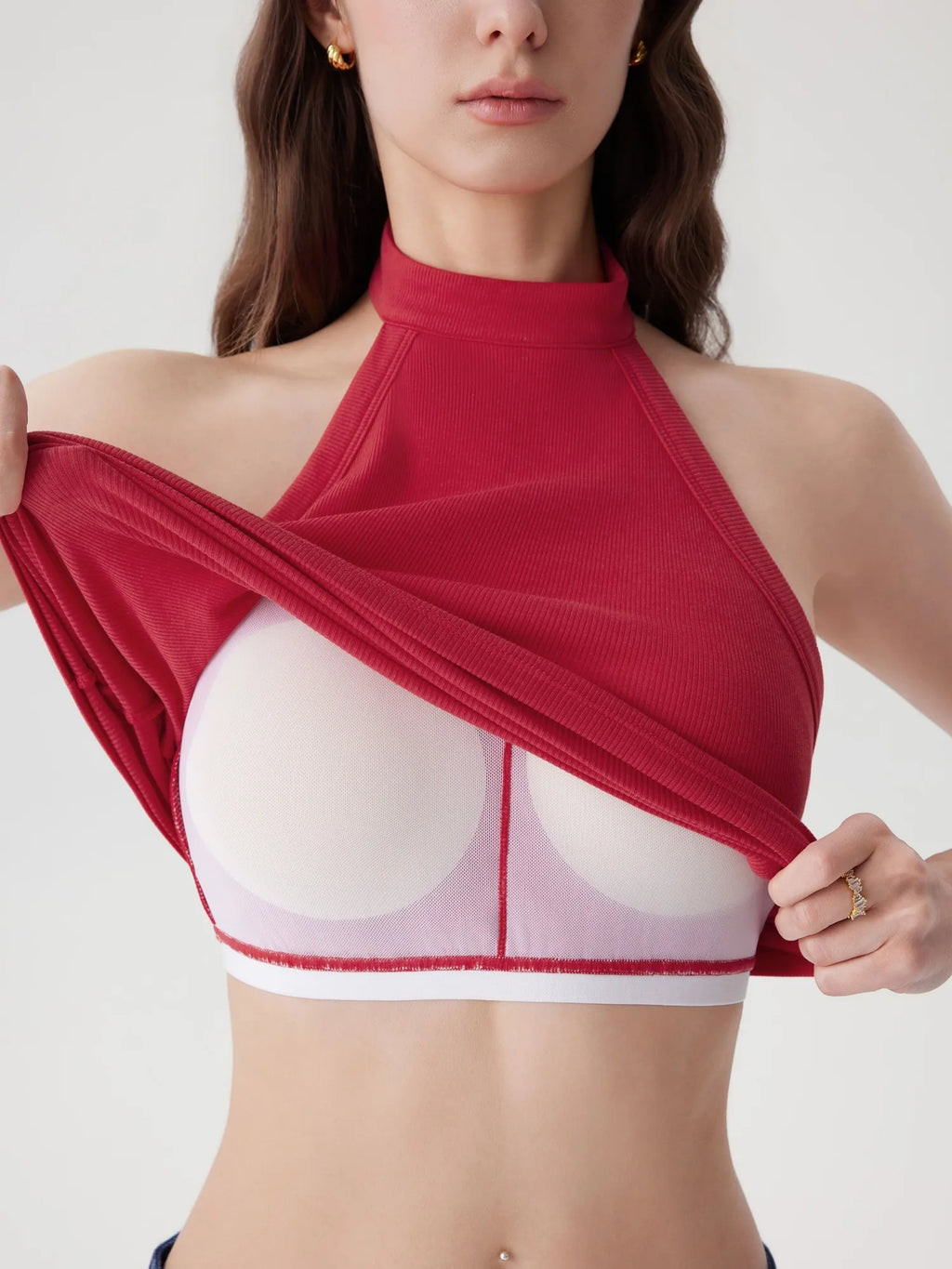Halter Backless High Neck Tank Tops