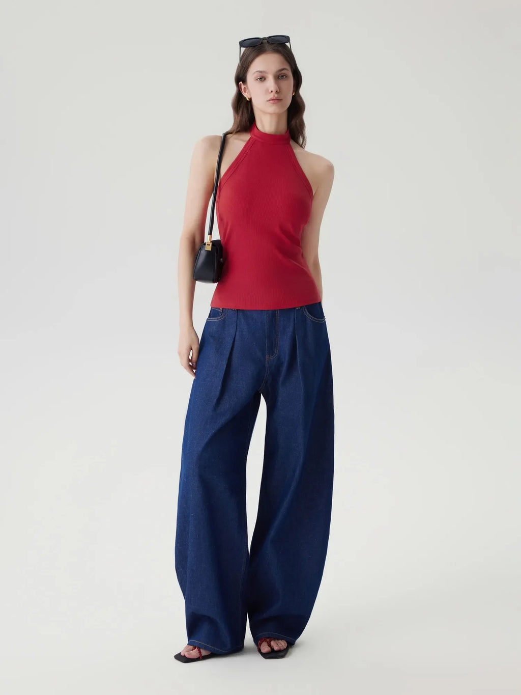 Halter Backless High Neck Tank Tops