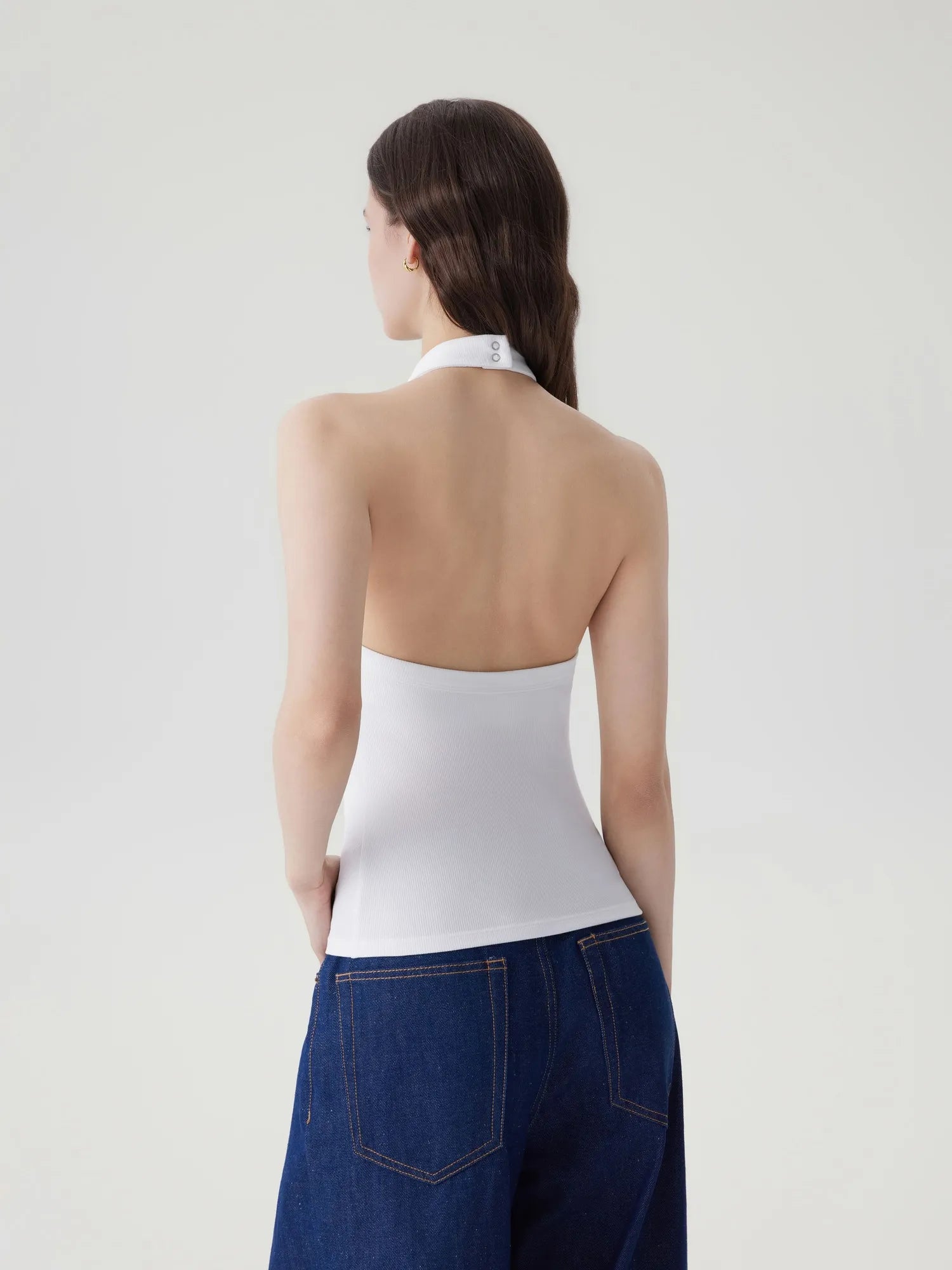 Halter Backless High Neck Tank Tops