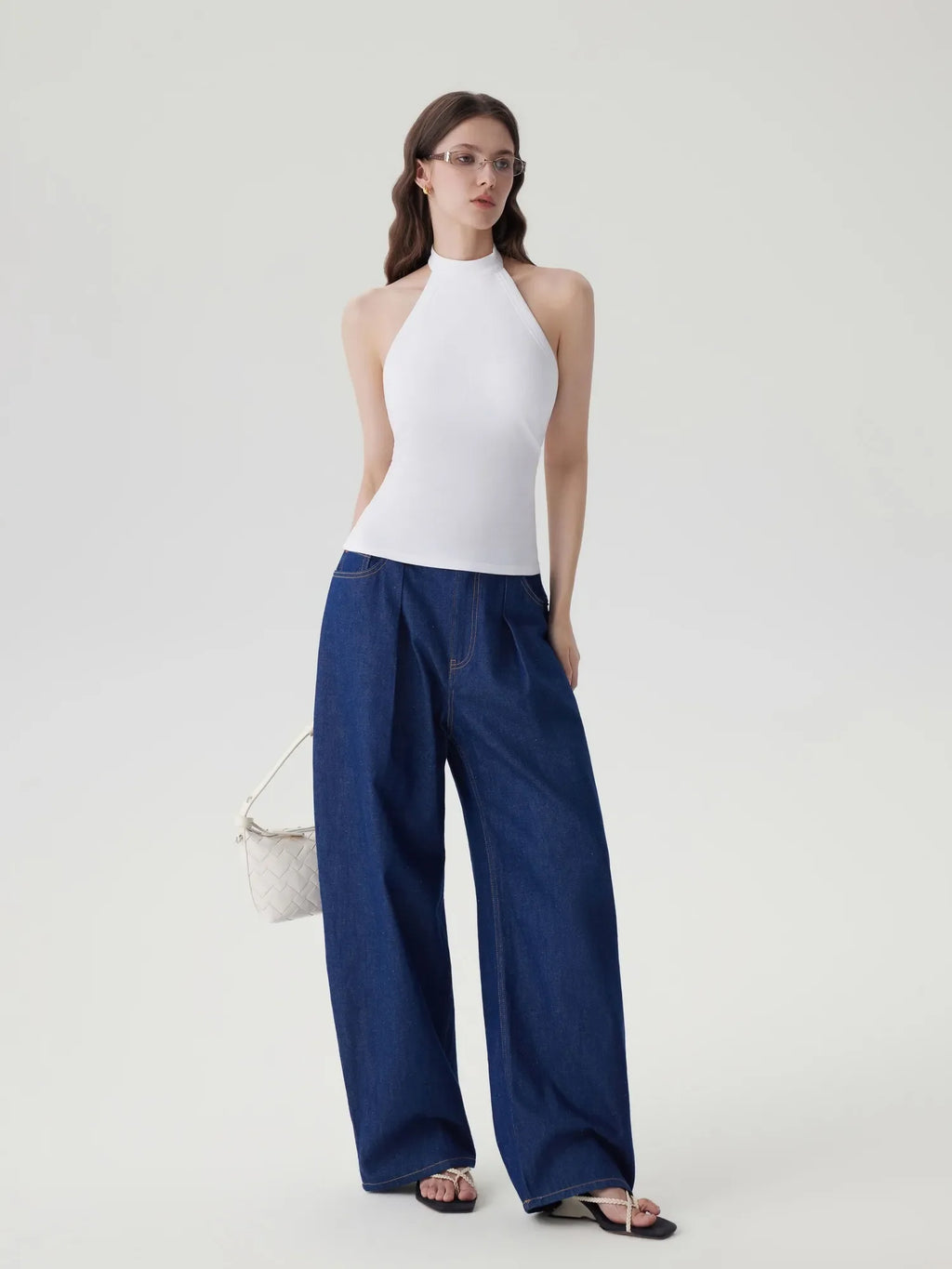 Halter Backless High Neck Tank Tops