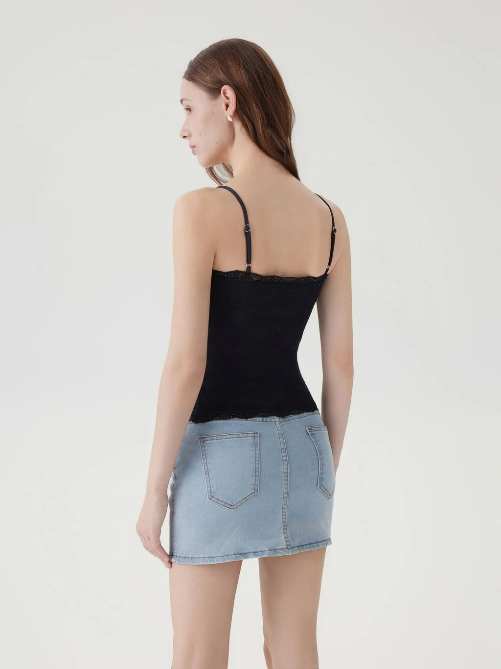 Lace Double Lined Y2K Tank Tops