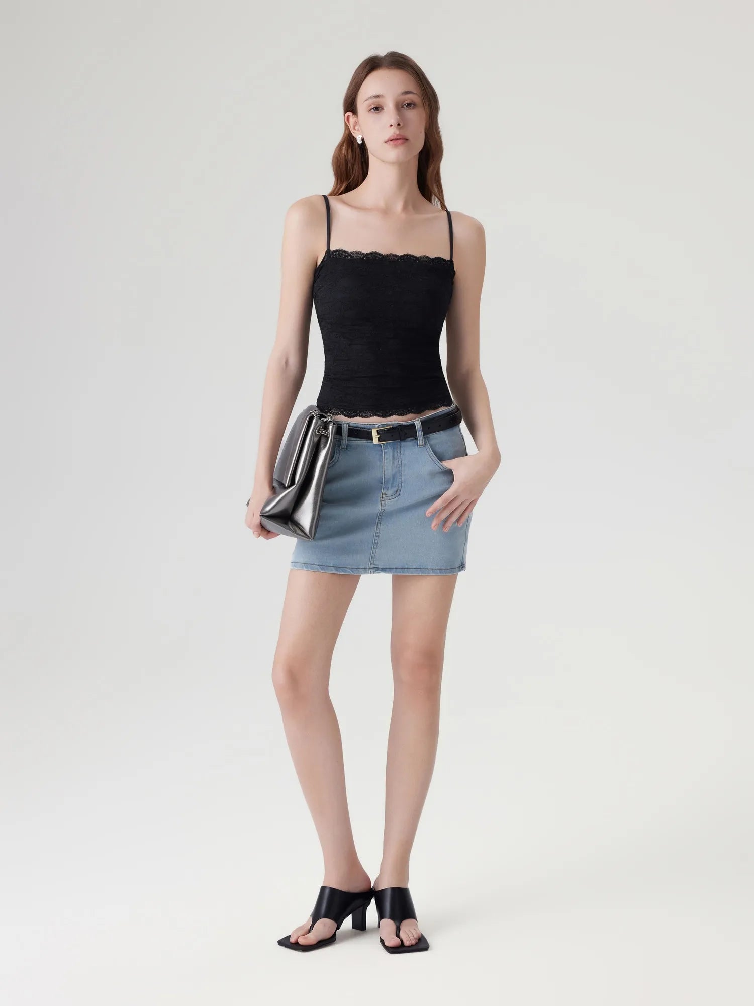 Lace Double Lined Y2K Tank Tops