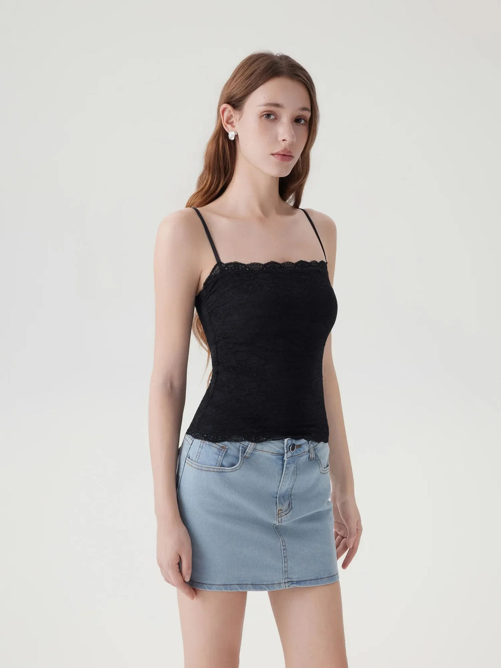 Lace Double Lined Y2K Tank Tops