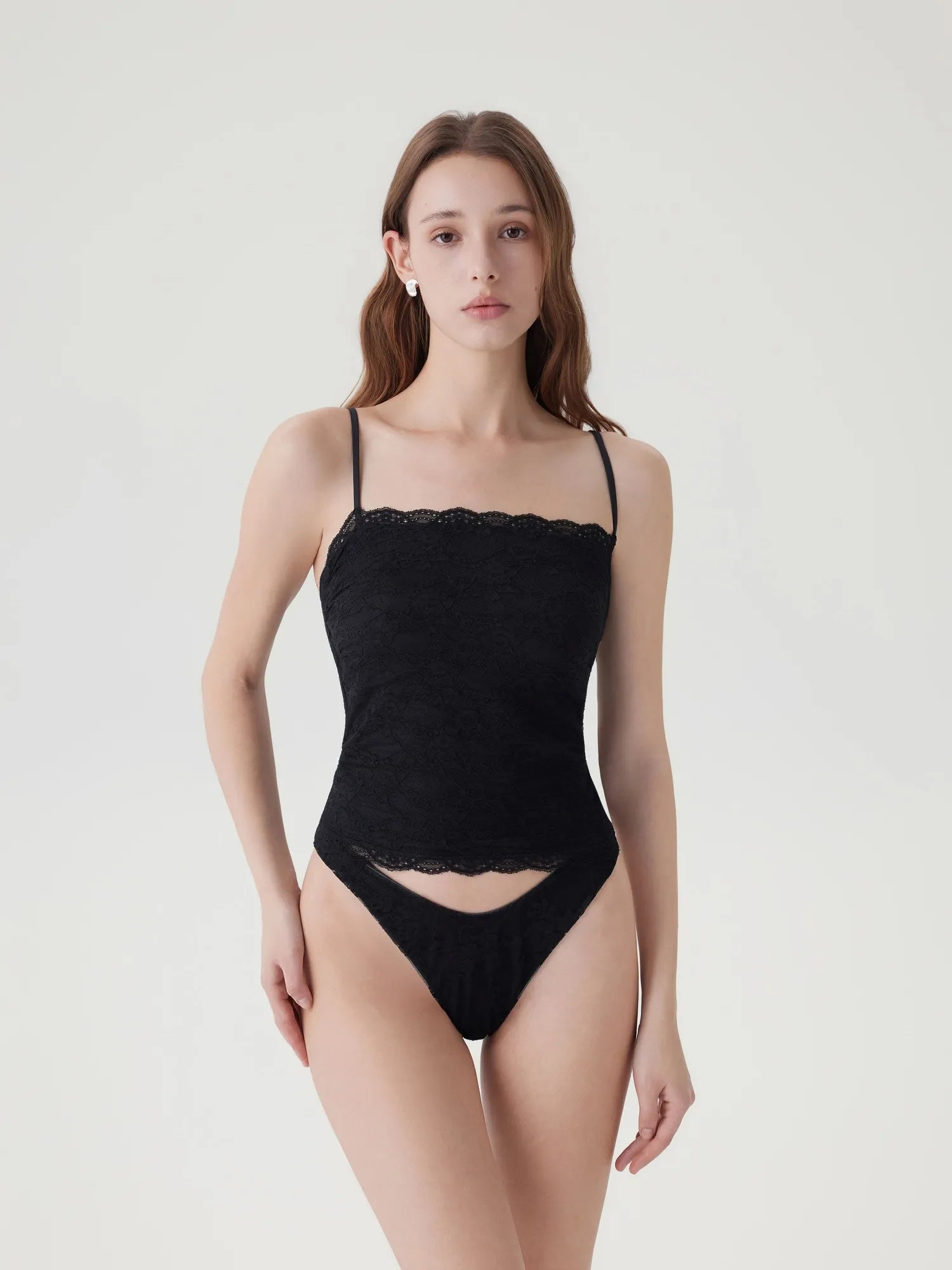 Lace Double Lined Y2K Tank Tops