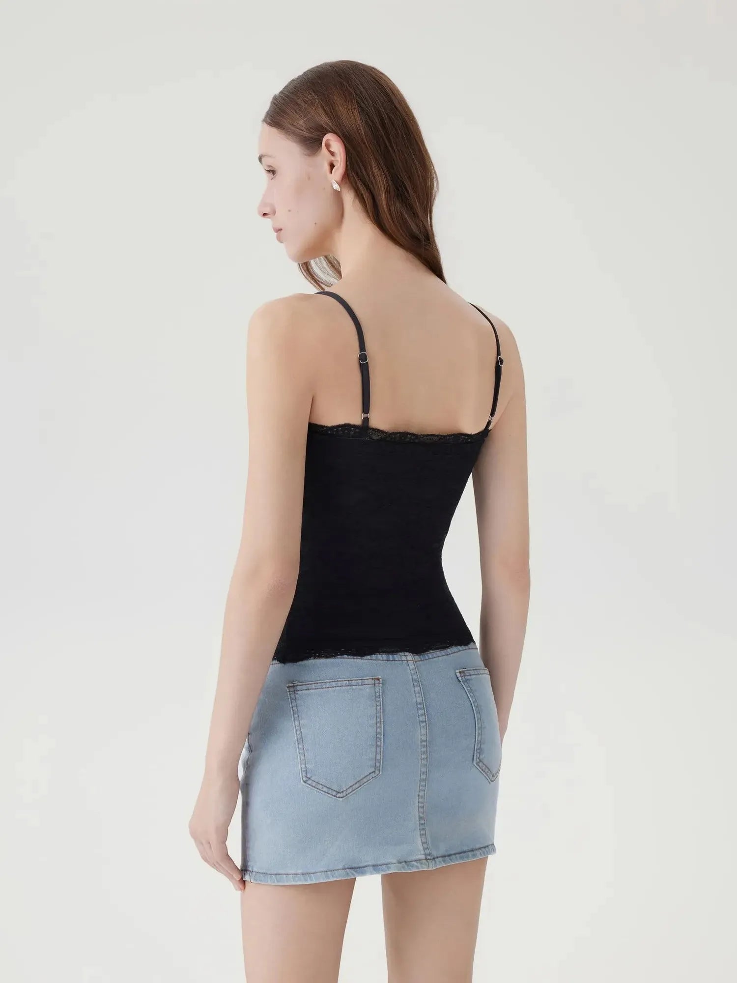 Lace Double Lined Y2K Tank Tops