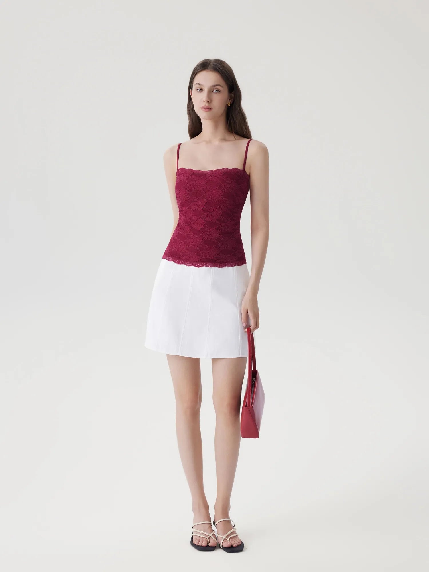 Lace Double Lined Y2K Tank Tops