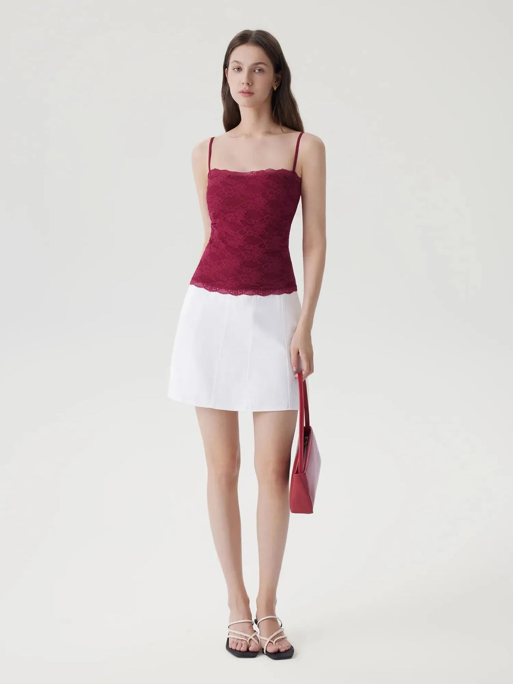 Lace Double Lined Y2K Tank Tops
