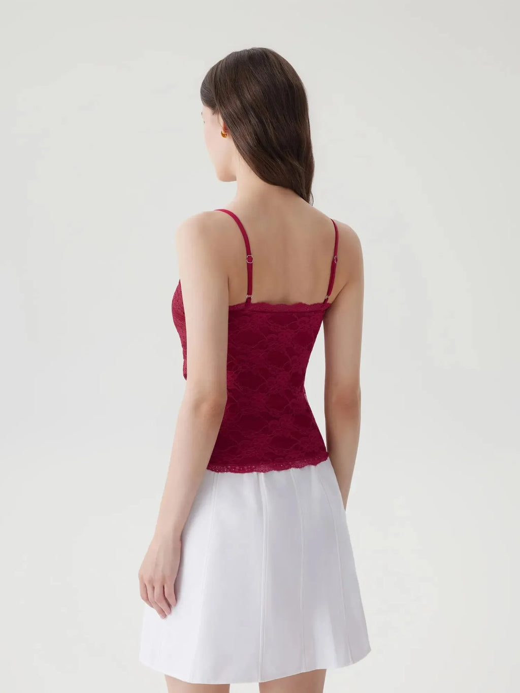 Lace Double Lined Y2K Tank Tops