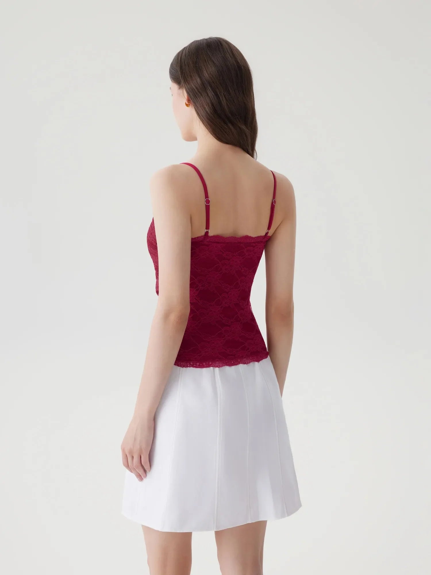 Lace Double Lined Y2K Tank Tops