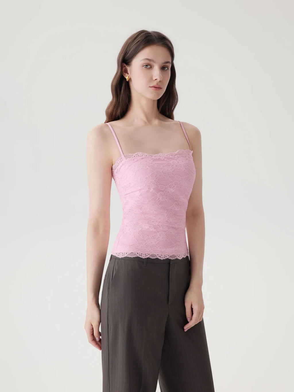 Lace Double Lined Y2K Tank Tops