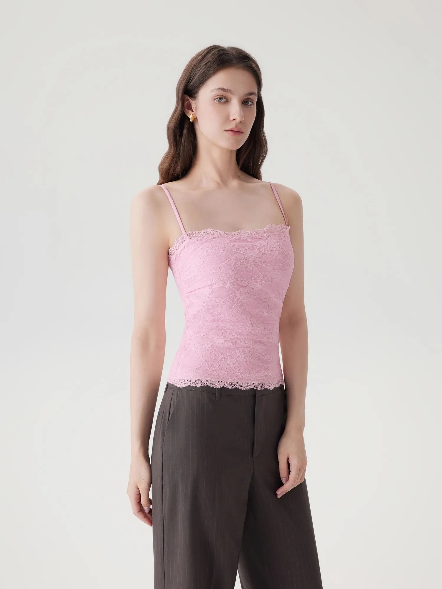 Lace Double Lined Y2K Tank Tops