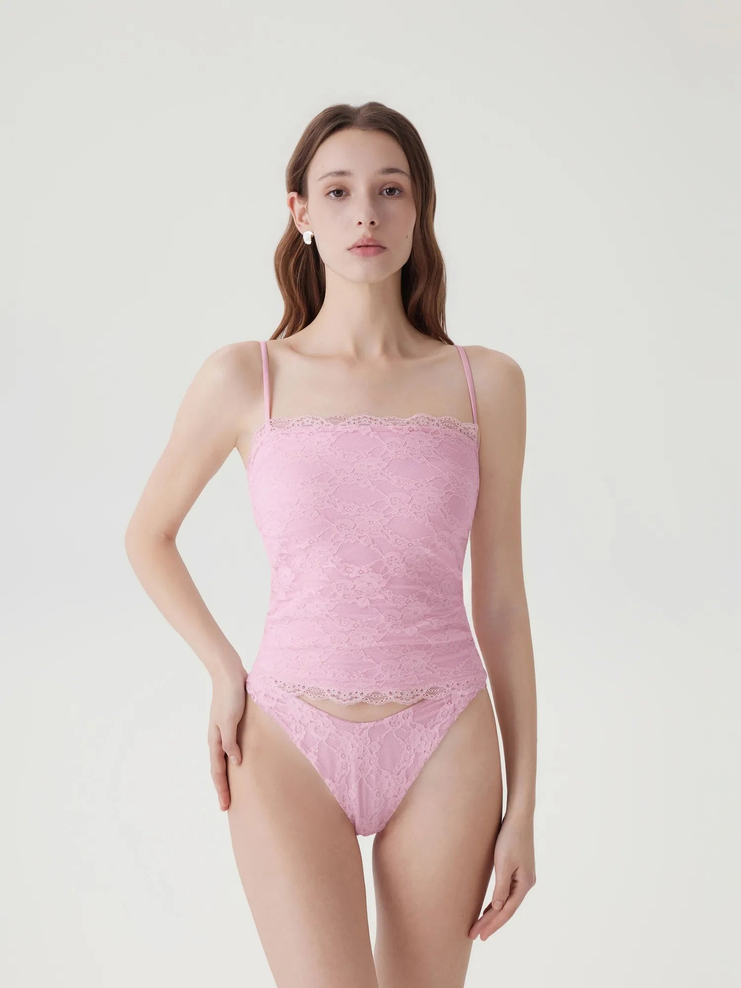 Lace Double Lined Y2K Tank Tops