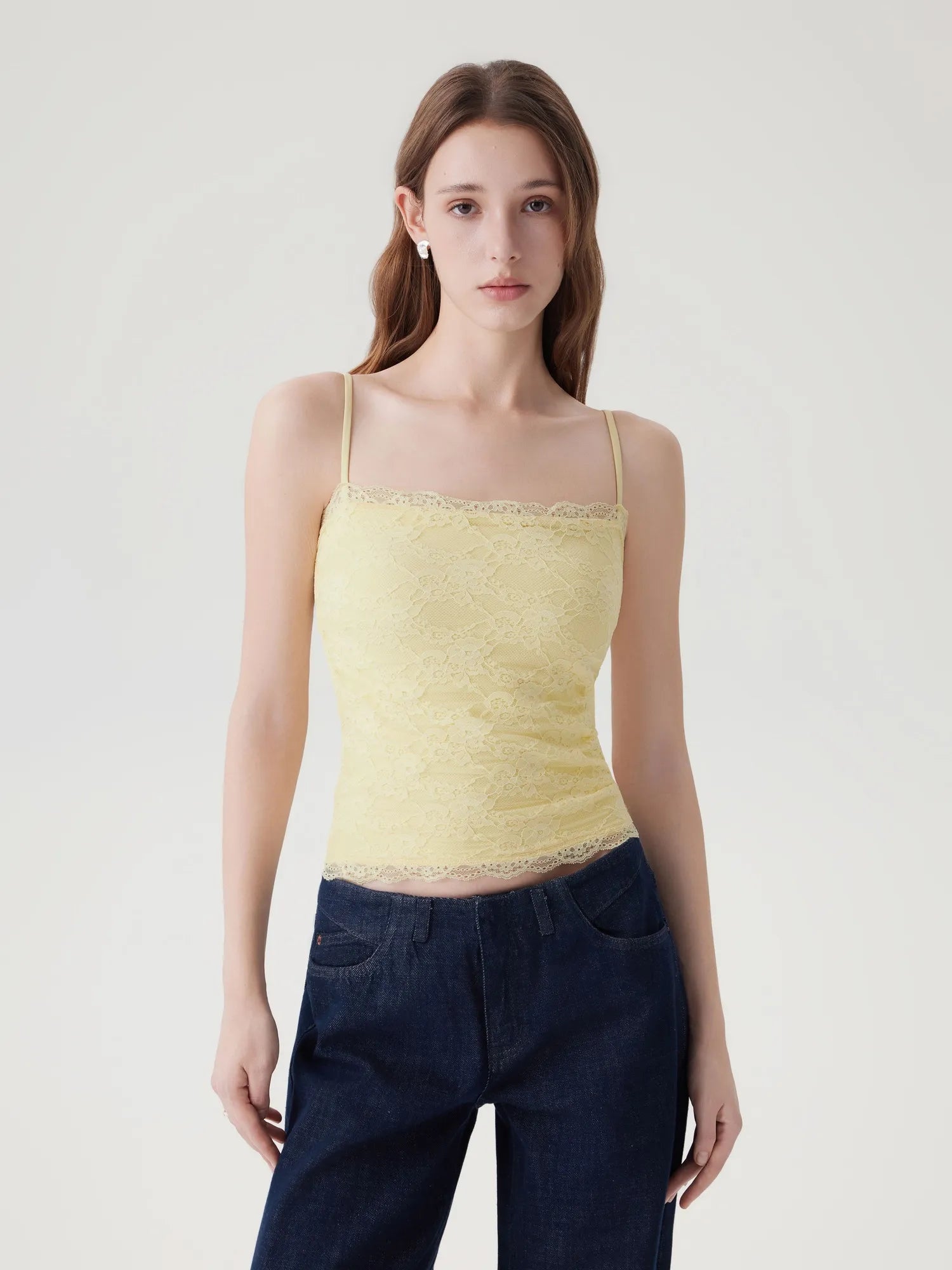 Lace Double Lined Y2K Tank Tops