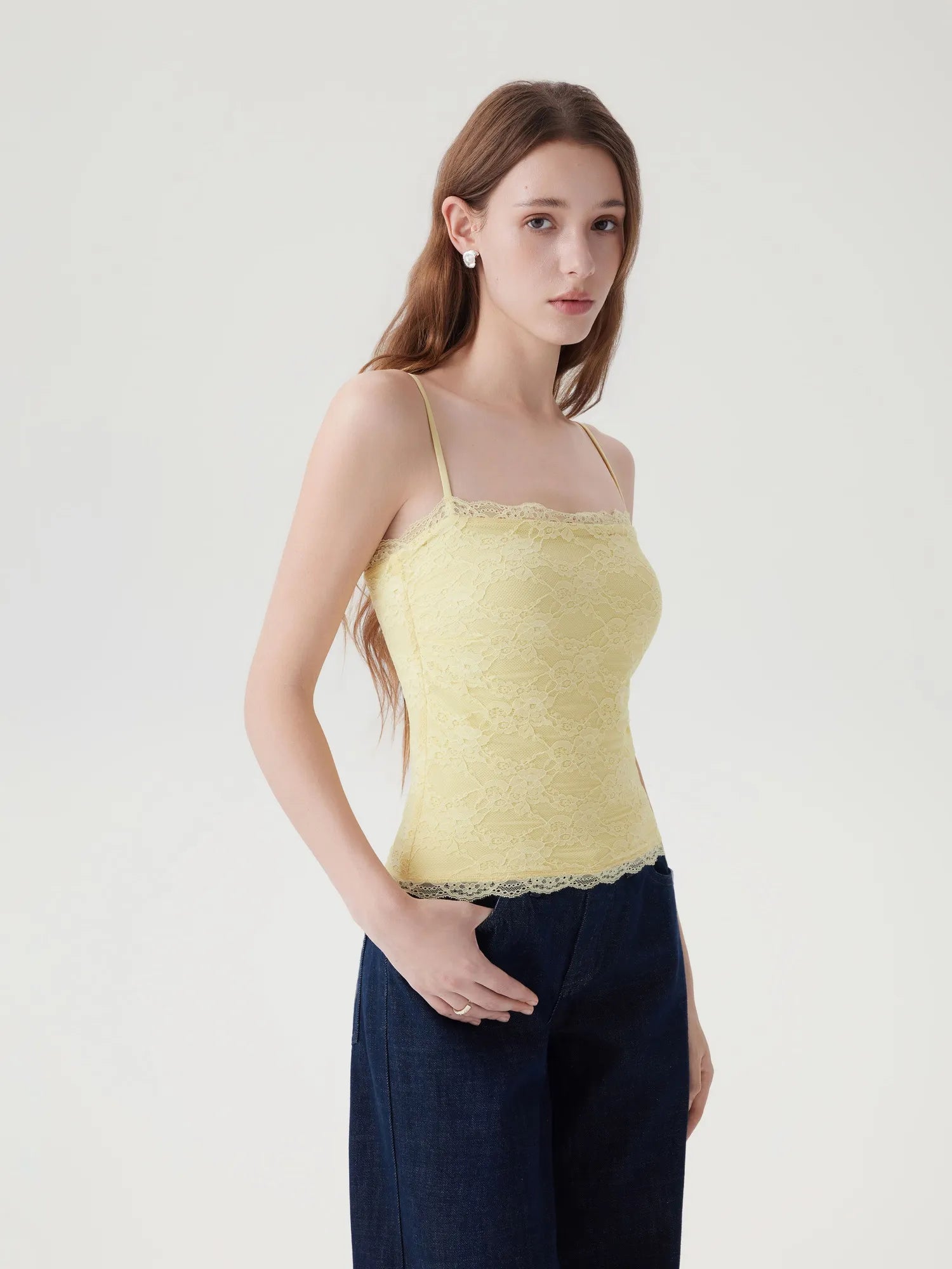 Lace Double Lined Y2K Tank Tops