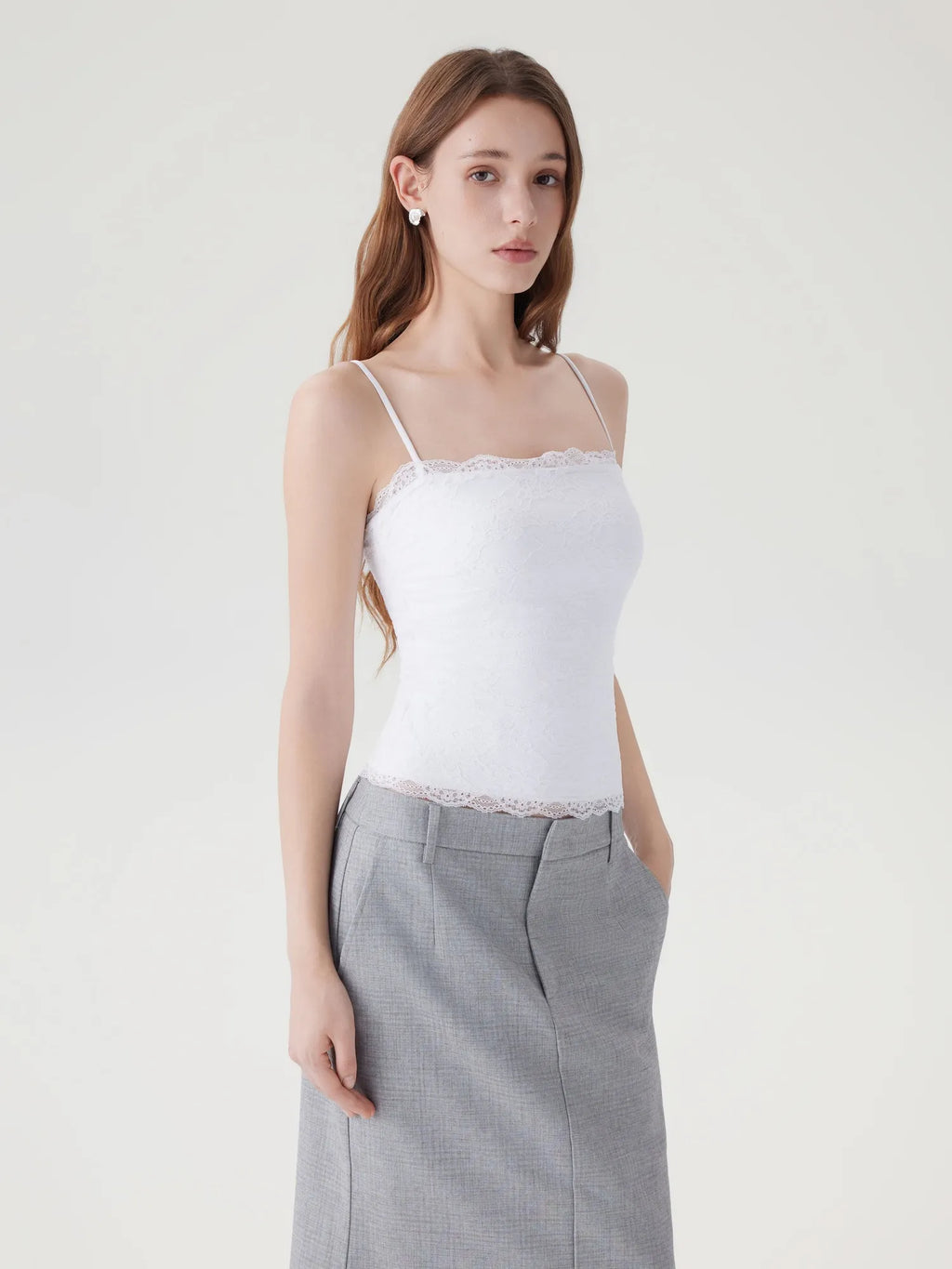 Lace Double Lined Y2K Tank Tops