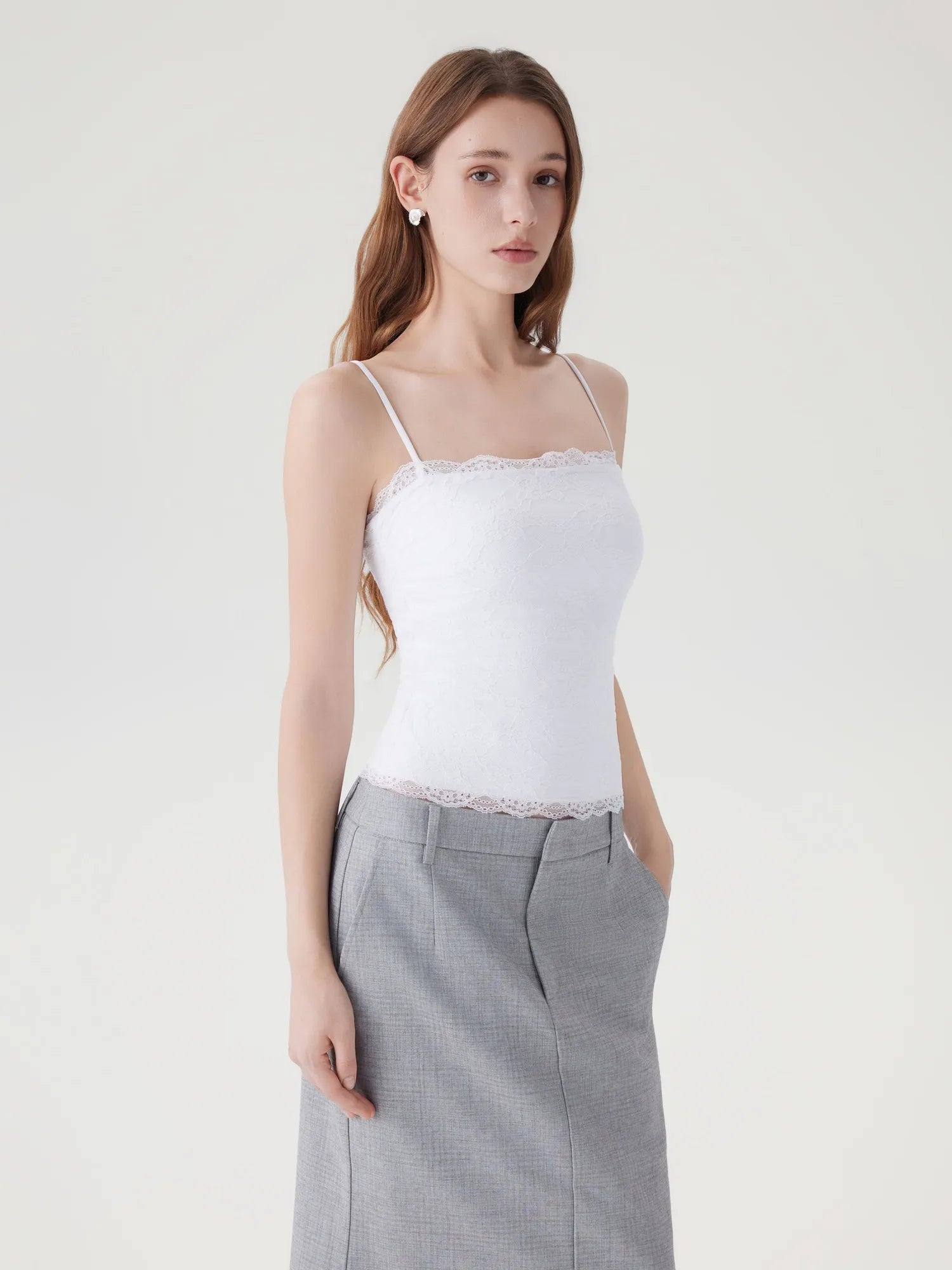 Lace Double Lined Y2K Tank Tops