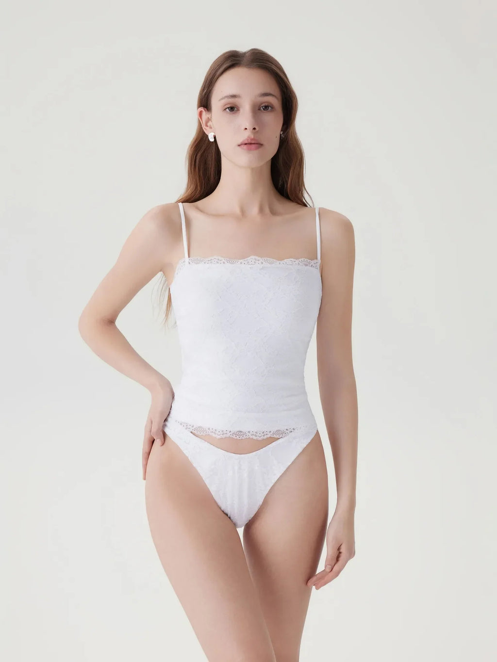 Lace Double Lined Y2K Tank Tops
