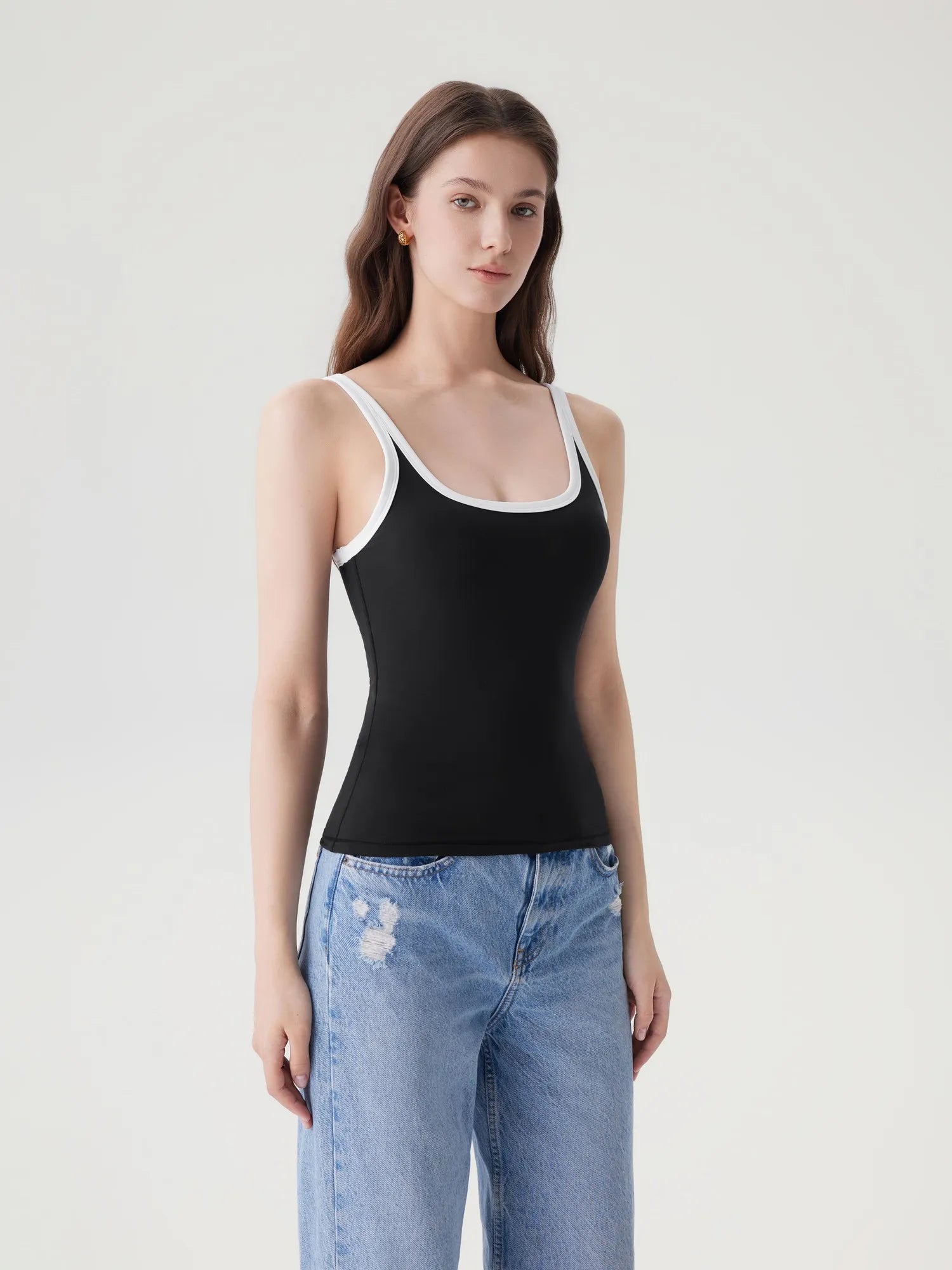 Scoop Neck Double Lined Tank Tops