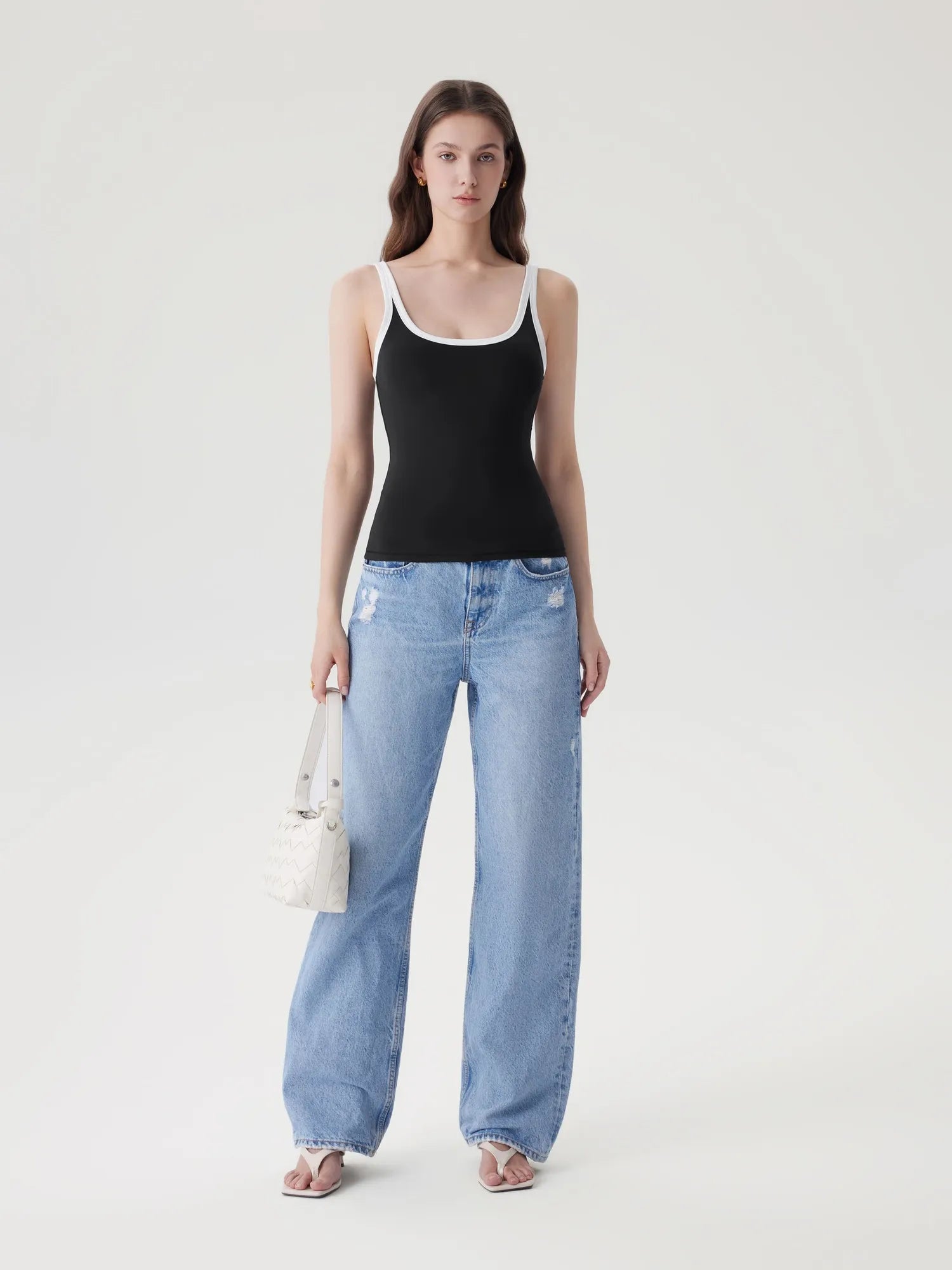 Scoop Neck Double Lined Tank Tops