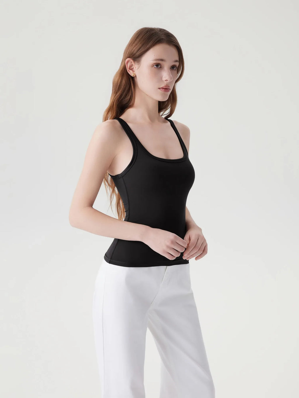 Scoop Neck Double Lined Tank Tops