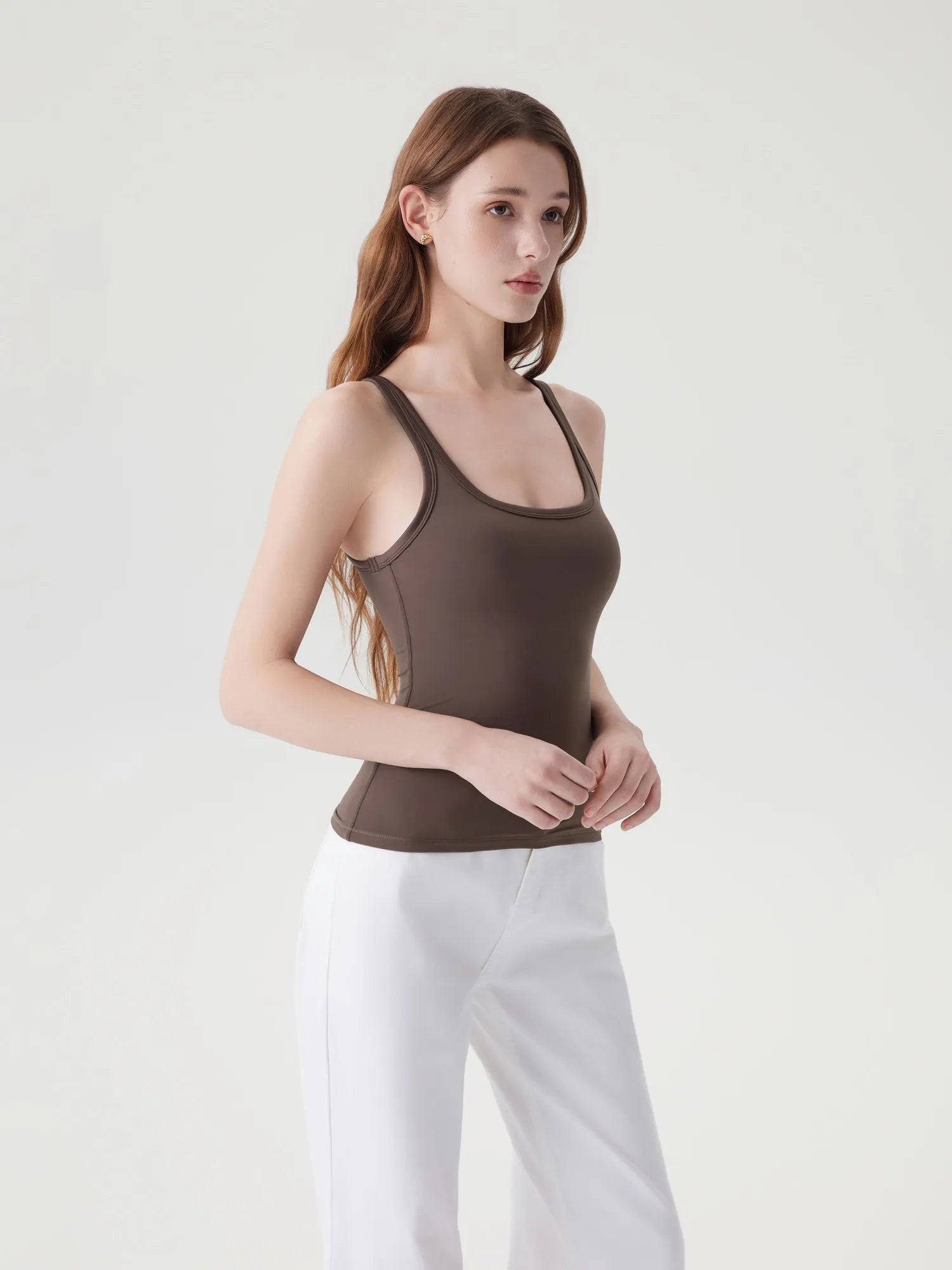 Scoop Neck Double Lined Tank Tops