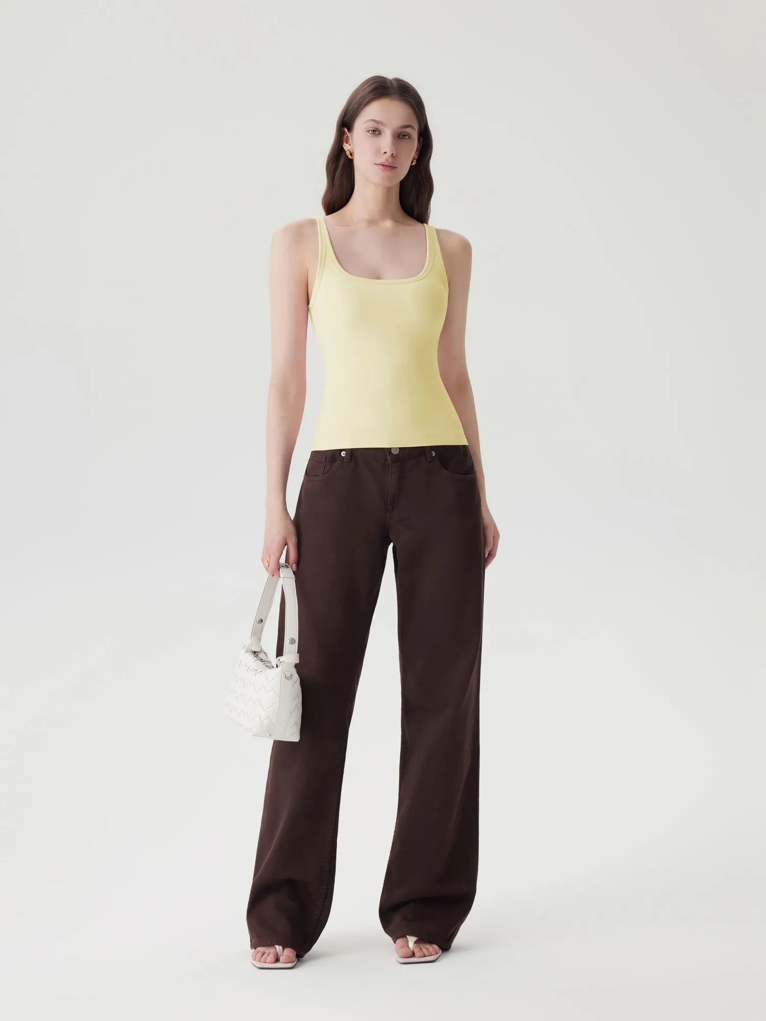 Scoop Neck Double Lined Tank Tops