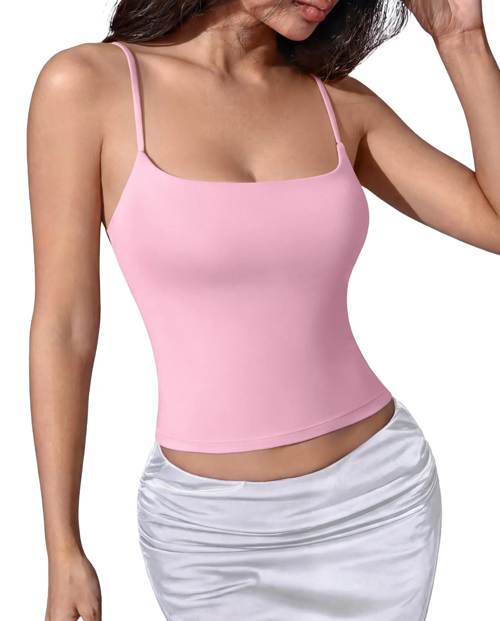 Cotton Double Layer Bra Sleeveless Tops