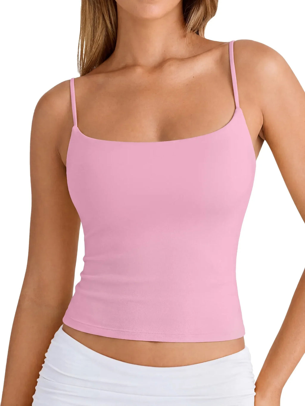 Cotton Double Layer Bra Sleeveless Tops